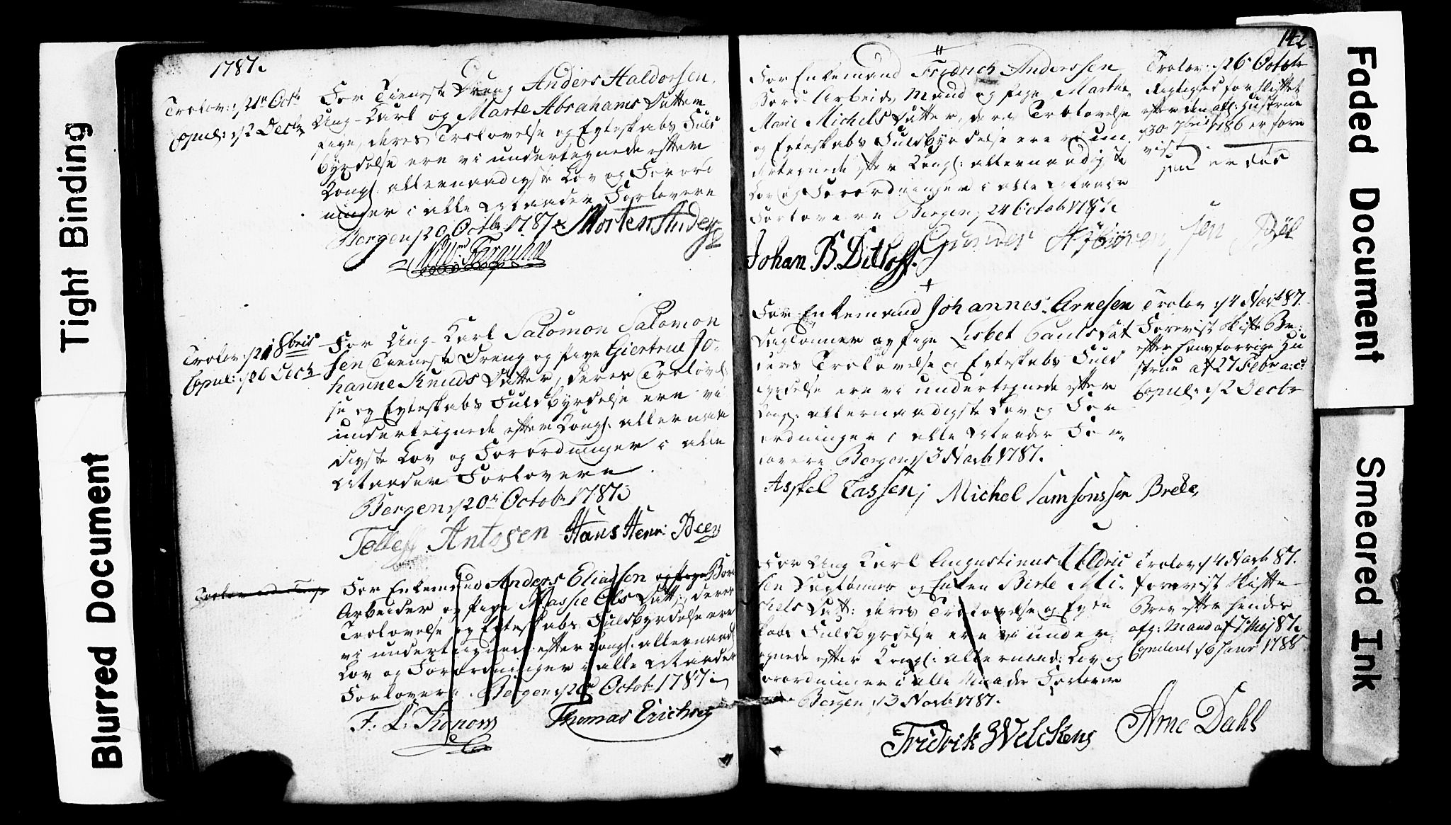 Domkirken sokneprestembete, AV/SAB-A-74801: Best man's statements no. II.5.1, 1767-1792, p. 142