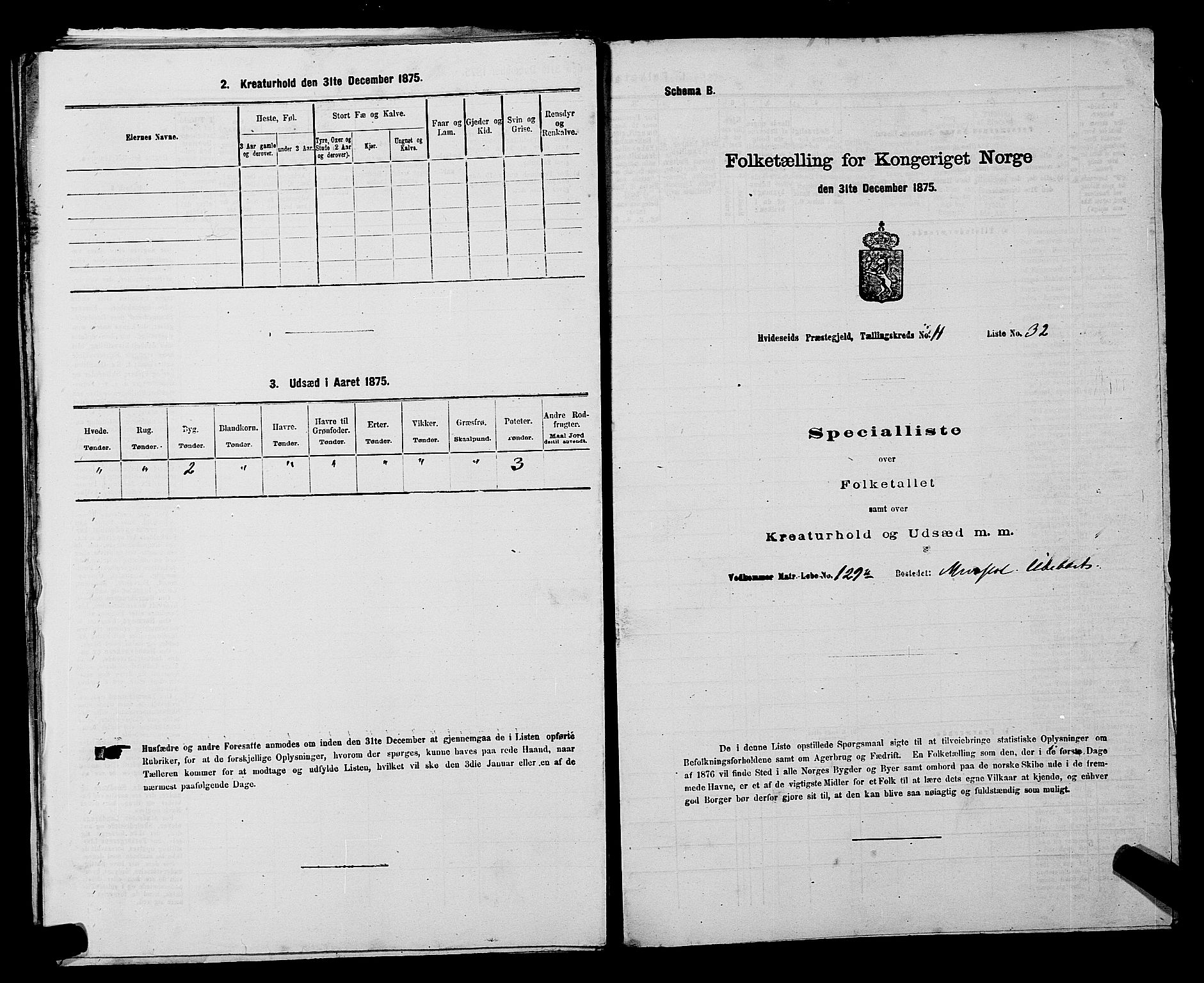 SAKO, 1875 census for 0829P Kviteseid, 1875, p. 950