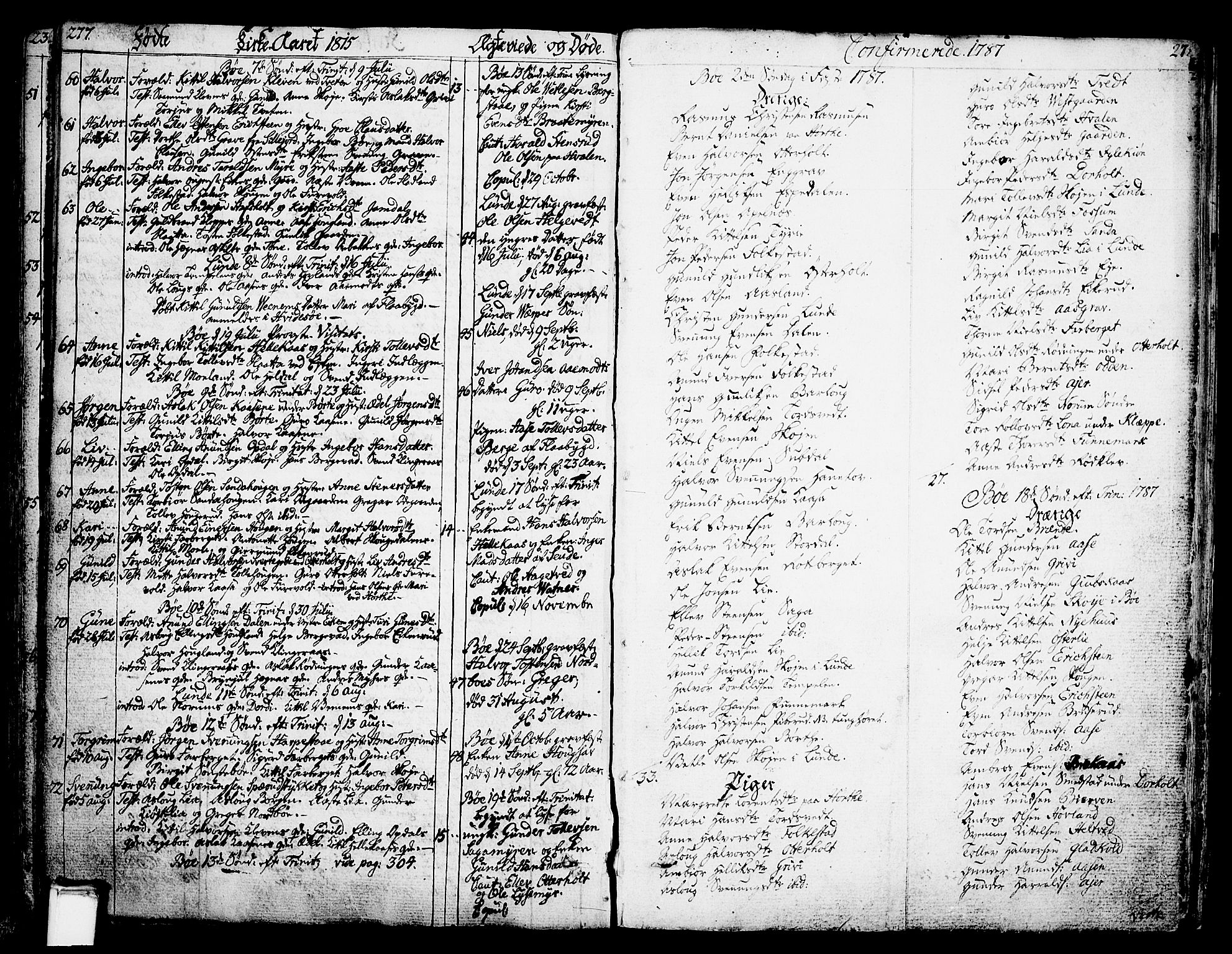 Bø kirkebøker, SAKO/A-257/F/Fa/L0005: Parish register (official) no. 5, 1785-1815, p. 277-278