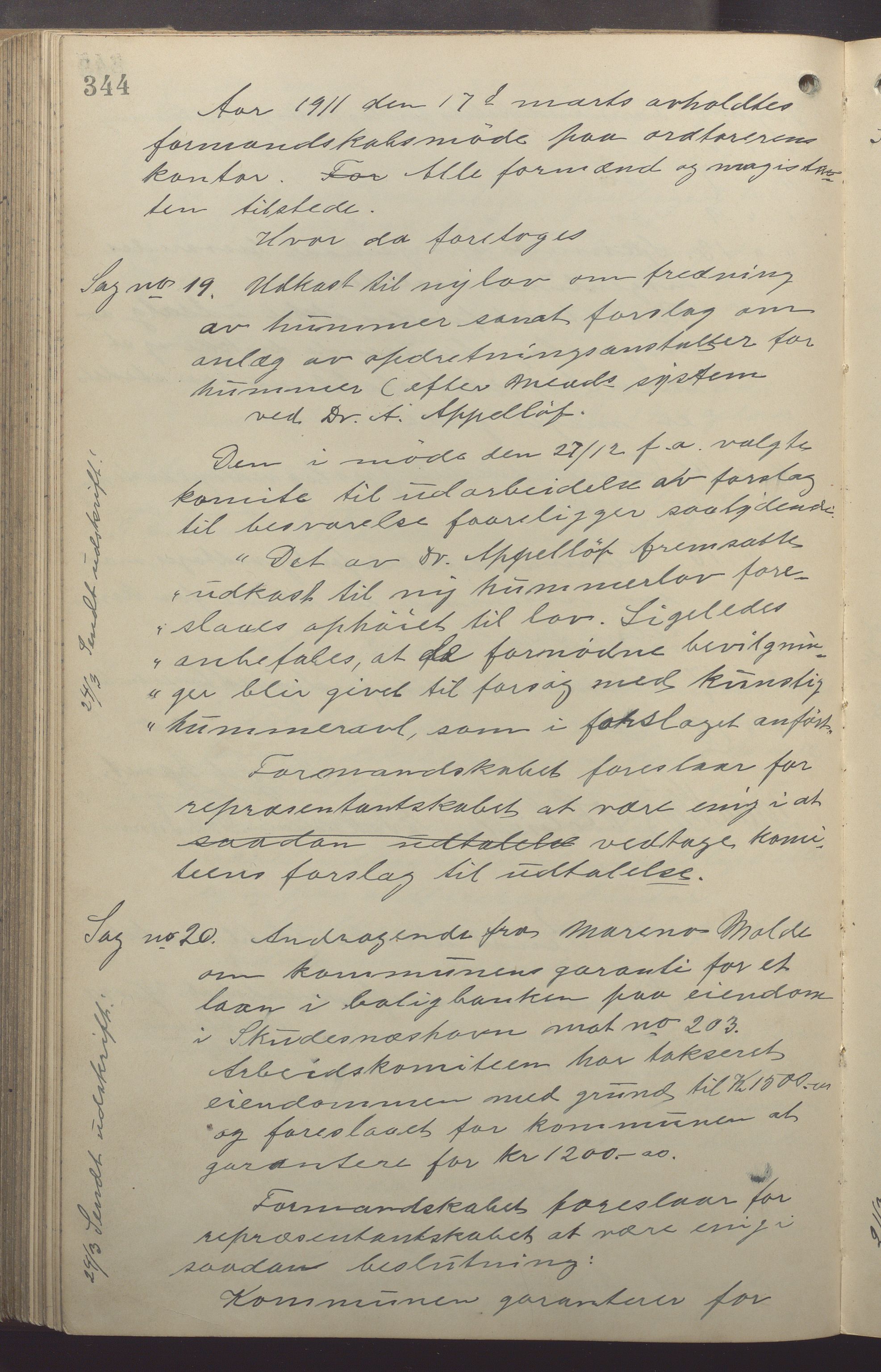 Skudeneshavn kommune - Formannskapet, IKAR/A-361/Aa/L0003: Møtebok, 1903-1913, p. 344