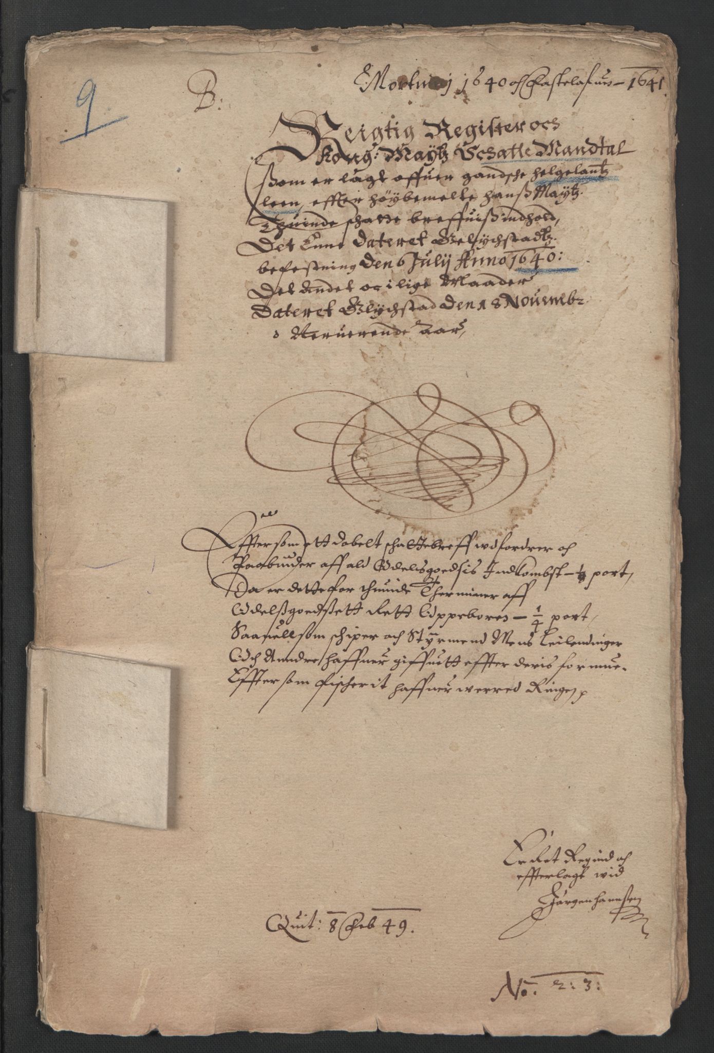 Rentekammeret inntil 1814, Reviderte regnskaper, Lensregnskaper, RA/EA-5023/R/Rb/Rbz/L0032: Nordlandenes len, 1640-1644