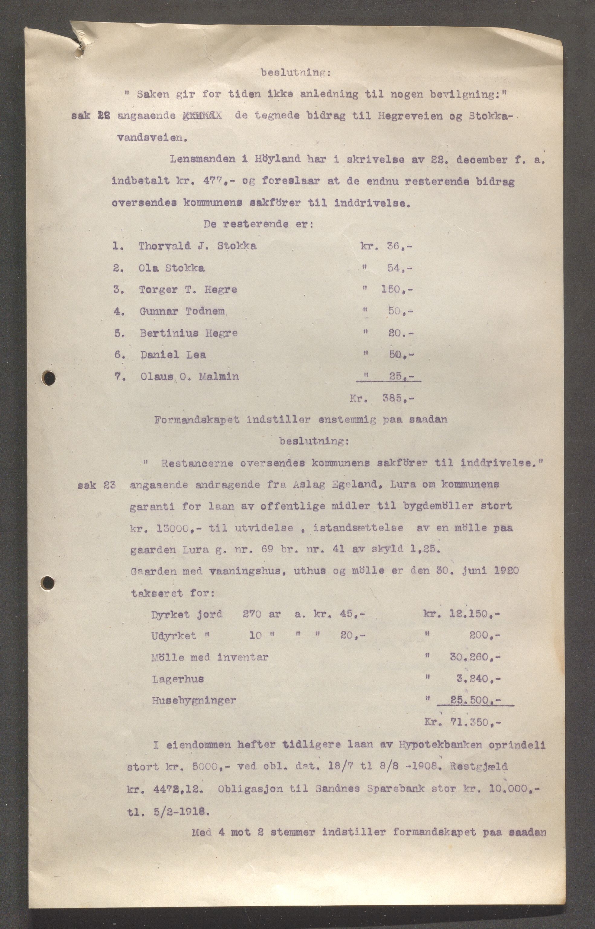 Høyland kommune - Formannskapet, IKAR/K-100046/B/L0006: Kopibok, 1920-1923, p. 582