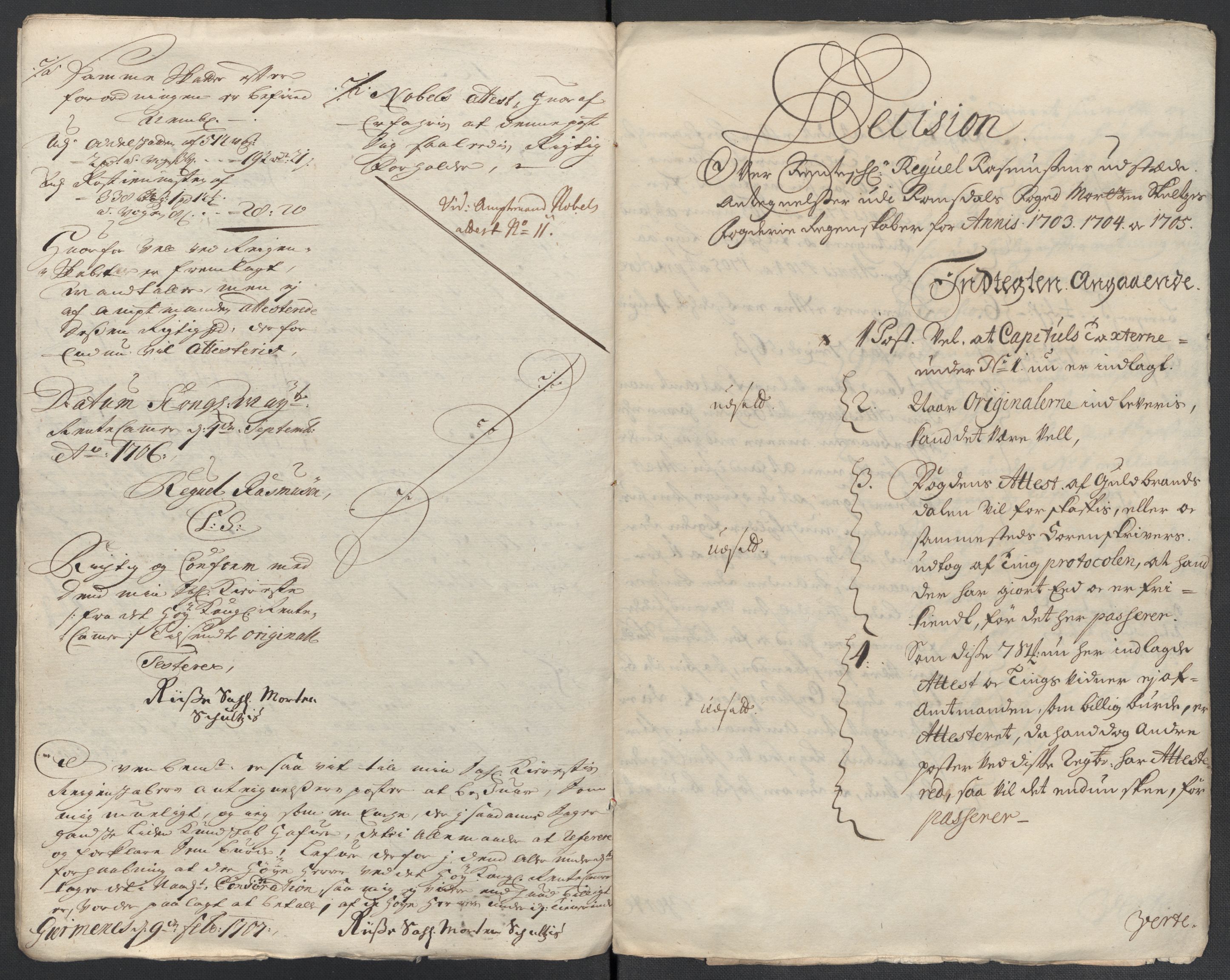 Rentekammeret inntil 1814, Reviderte regnskaper, Fogderegnskap, RA/EA-4092/R55/L3656: Fogderegnskap Romsdal, 1703-1705, p. 519