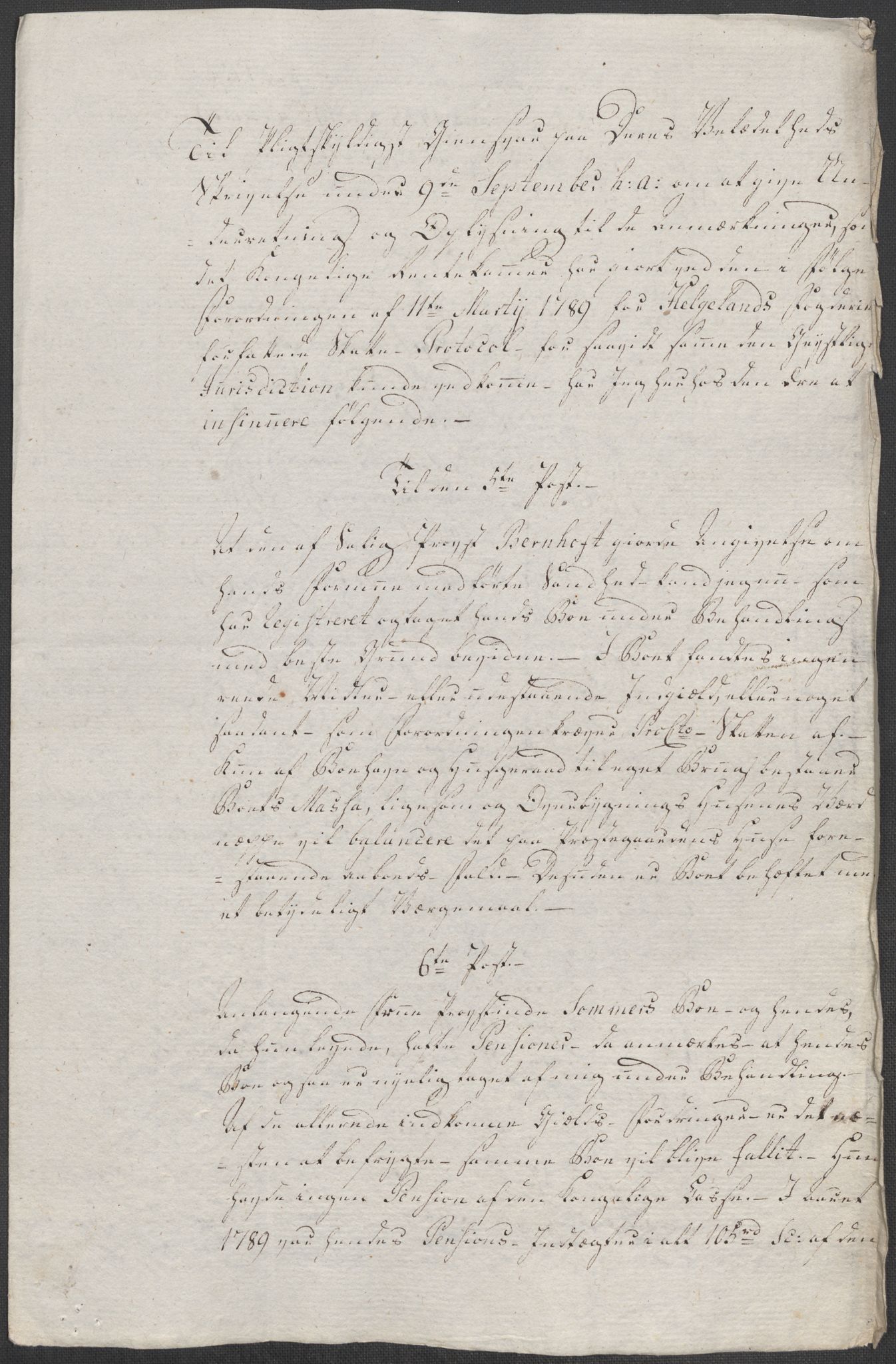 Rentekammeret inntil 1814, Reviderte regnskaper, Mindre regnskaper, AV/RA-EA-4068/Rf/Rfe/L0014: Helgeland fogderi, 1789, p. 40