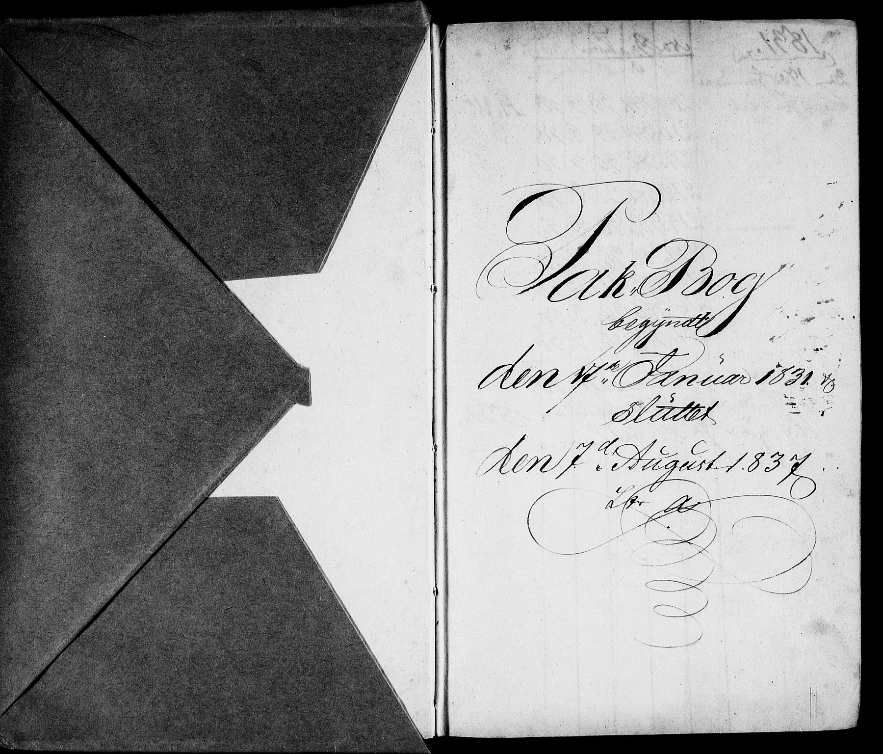 Modums Blaafarveværk, RA/PA-0157/G/Gd/Gda/L0183/0001: -- / Pak-Bog Litr. A. For utgående koboltprodukter, 1831-1837, p. 2