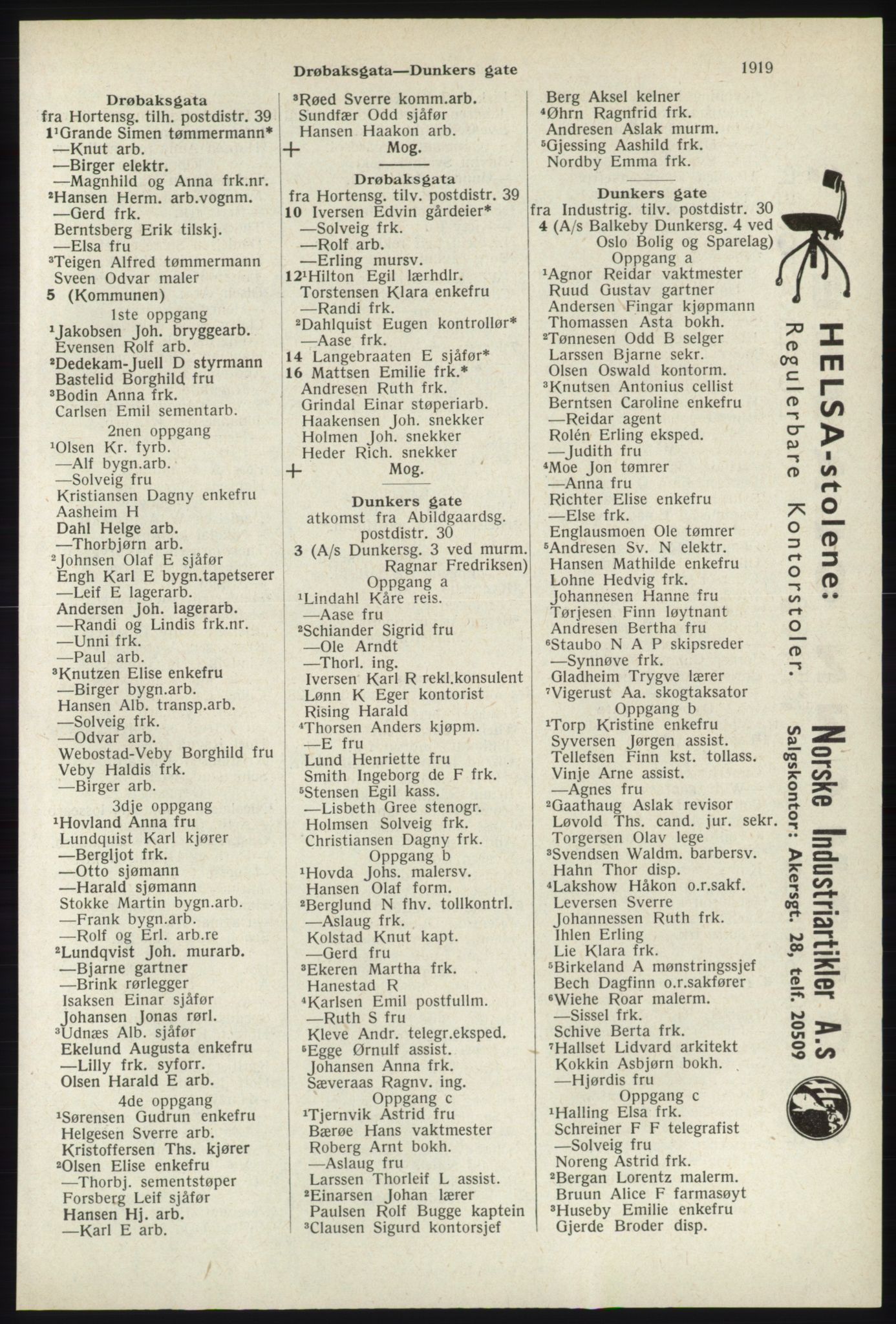 Kristiania/Oslo adressebok, PUBL/-, 1940, p. 1867