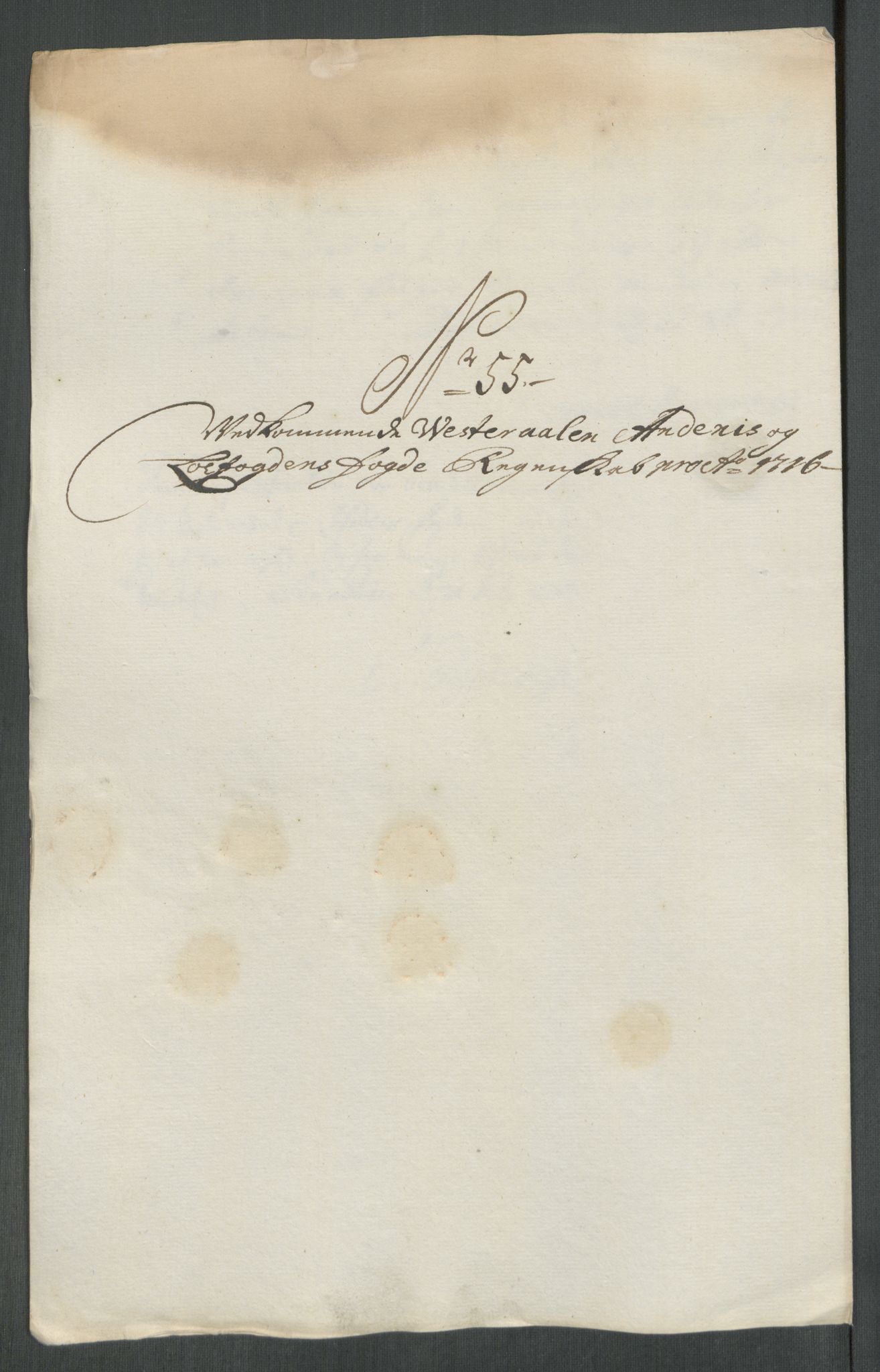 Rentekammeret inntil 1814, Reviderte regnskaper, Fogderegnskap, AV/RA-EA-4092/R67/L4682: Fogderegnskap Vesterålen, Andenes og Lofoten, 1716, p. 276