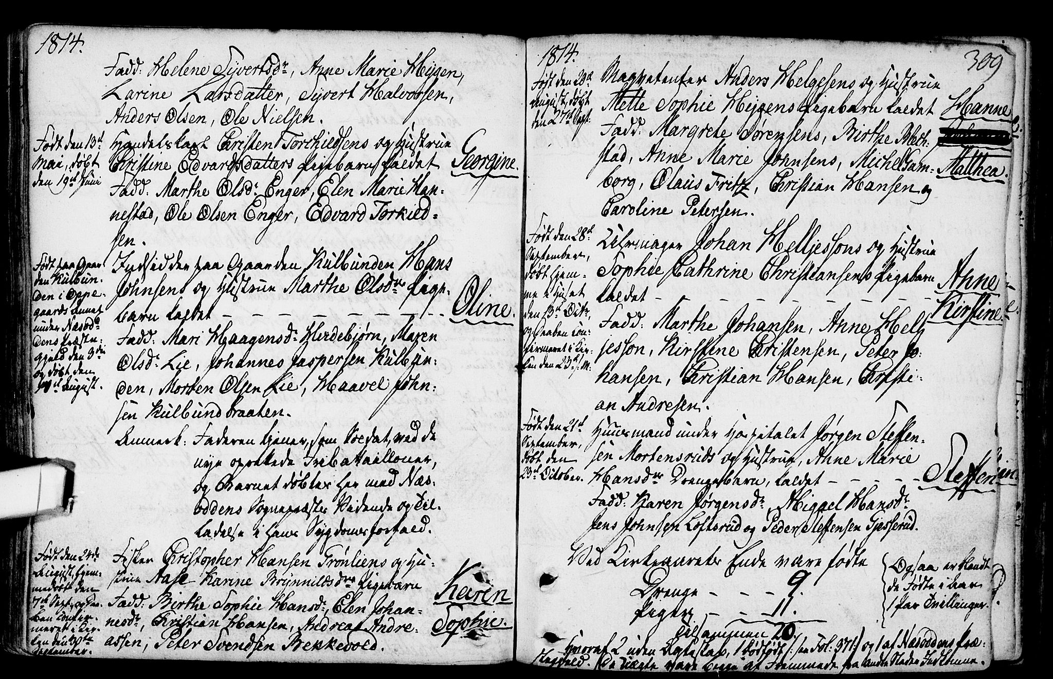 Gamlebyen prestekontor Kirkebøker, AV/SAO-A-10884/F/Fa/L0001: Parish register (official) no. 1, 1734-1818, p. 309