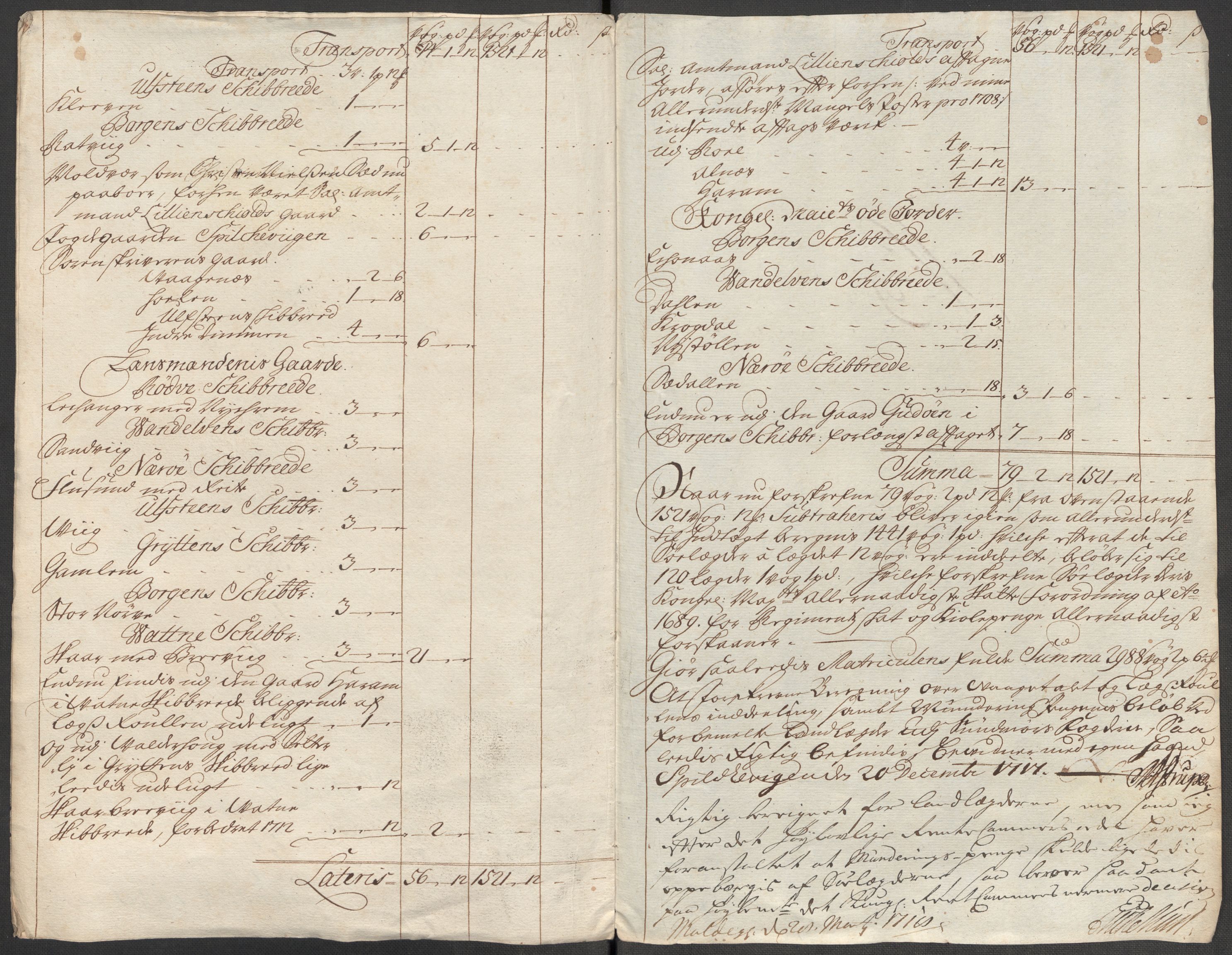 Rentekammeret inntil 1814, Reviderte regnskaper, Fogderegnskap, AV/RA-EA-4092/R54/L3569: Fogderegnskap Sunnmøre, 1717, p. 224