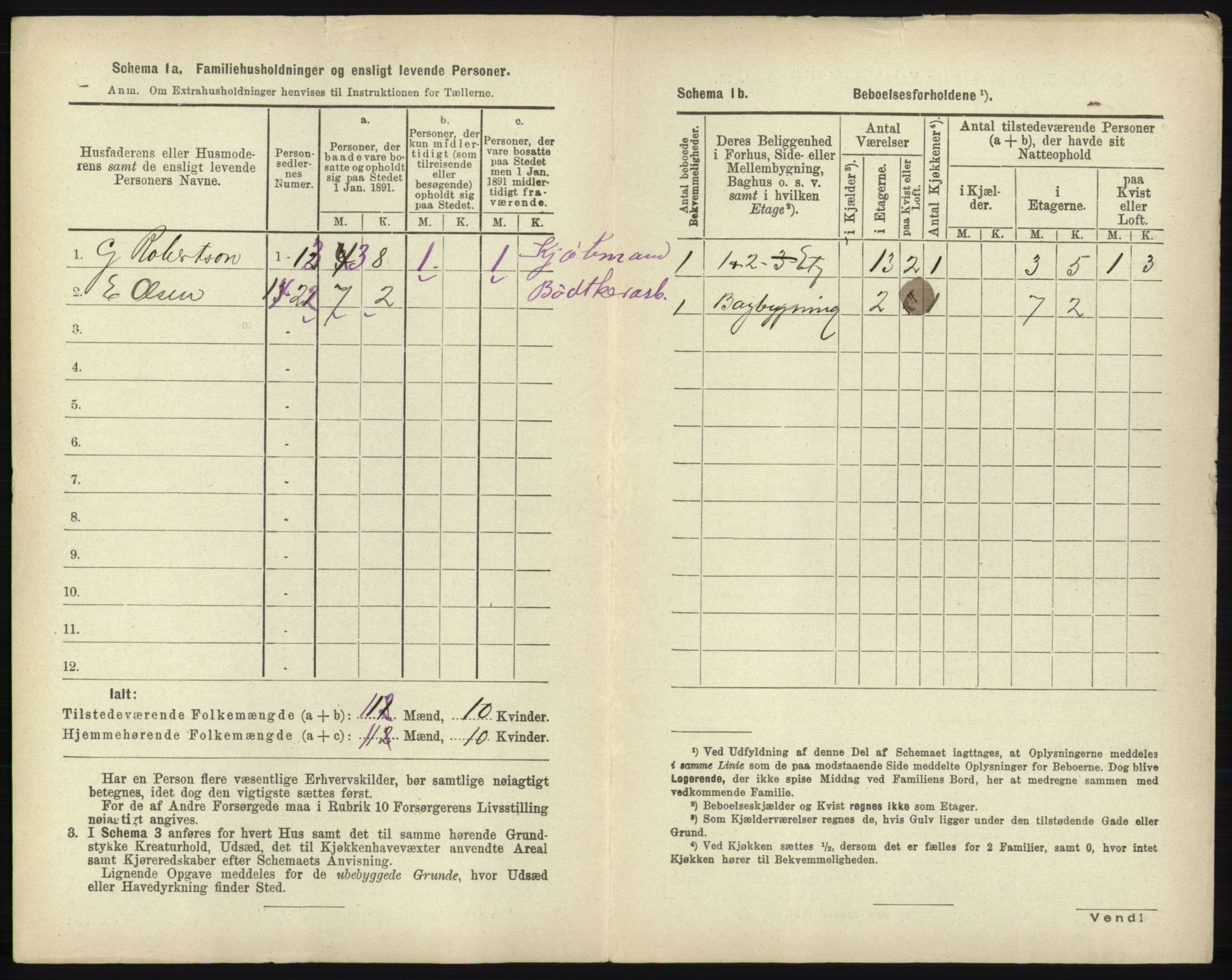 RA, 1891 census for 2001 Hammerfest, 1891, p. 63