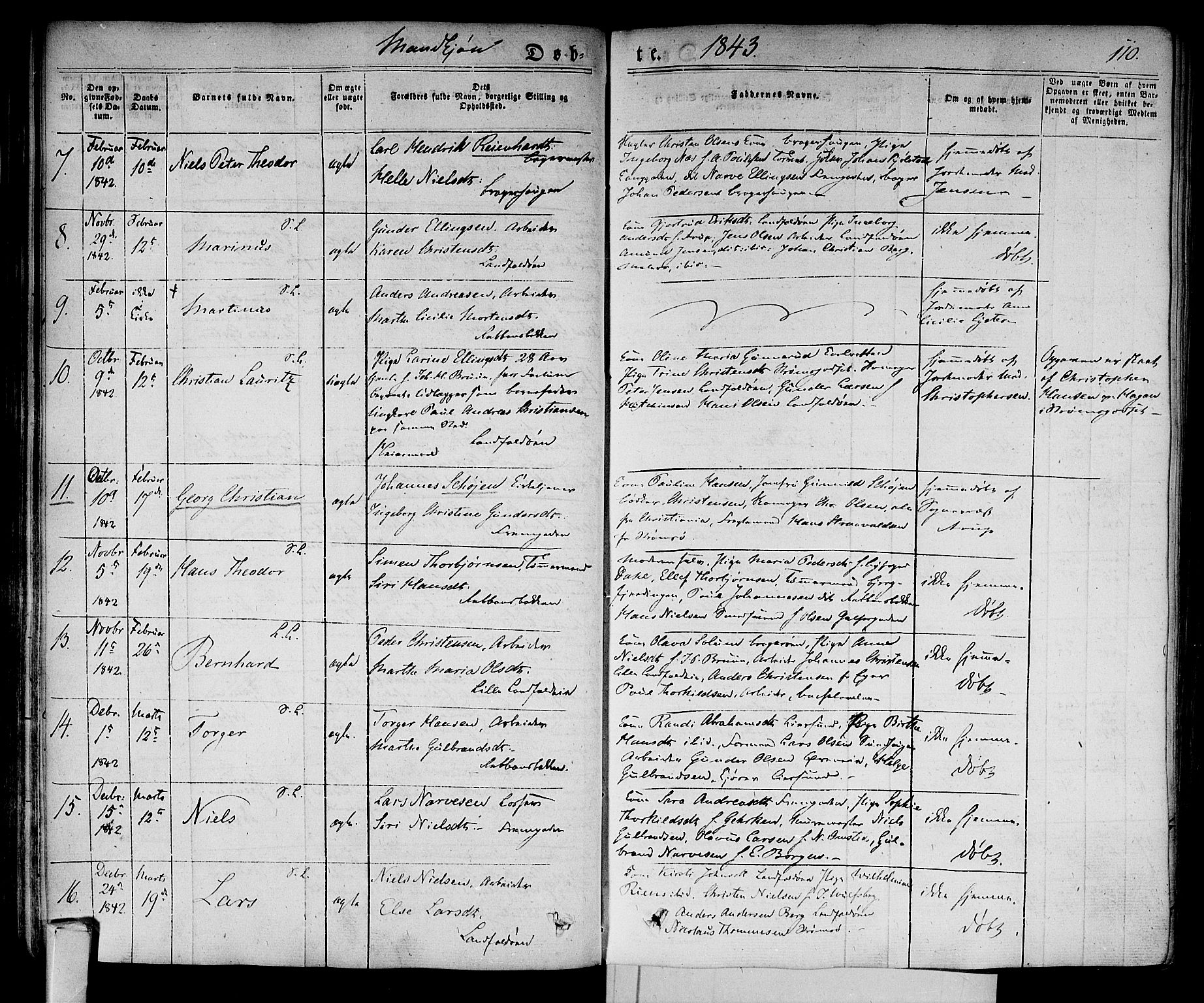 Bragernes kirkebøker, SAKO/A-6/F/Fb/L0001: Parish register (official) no. II 1, 1830-1847, p. 110