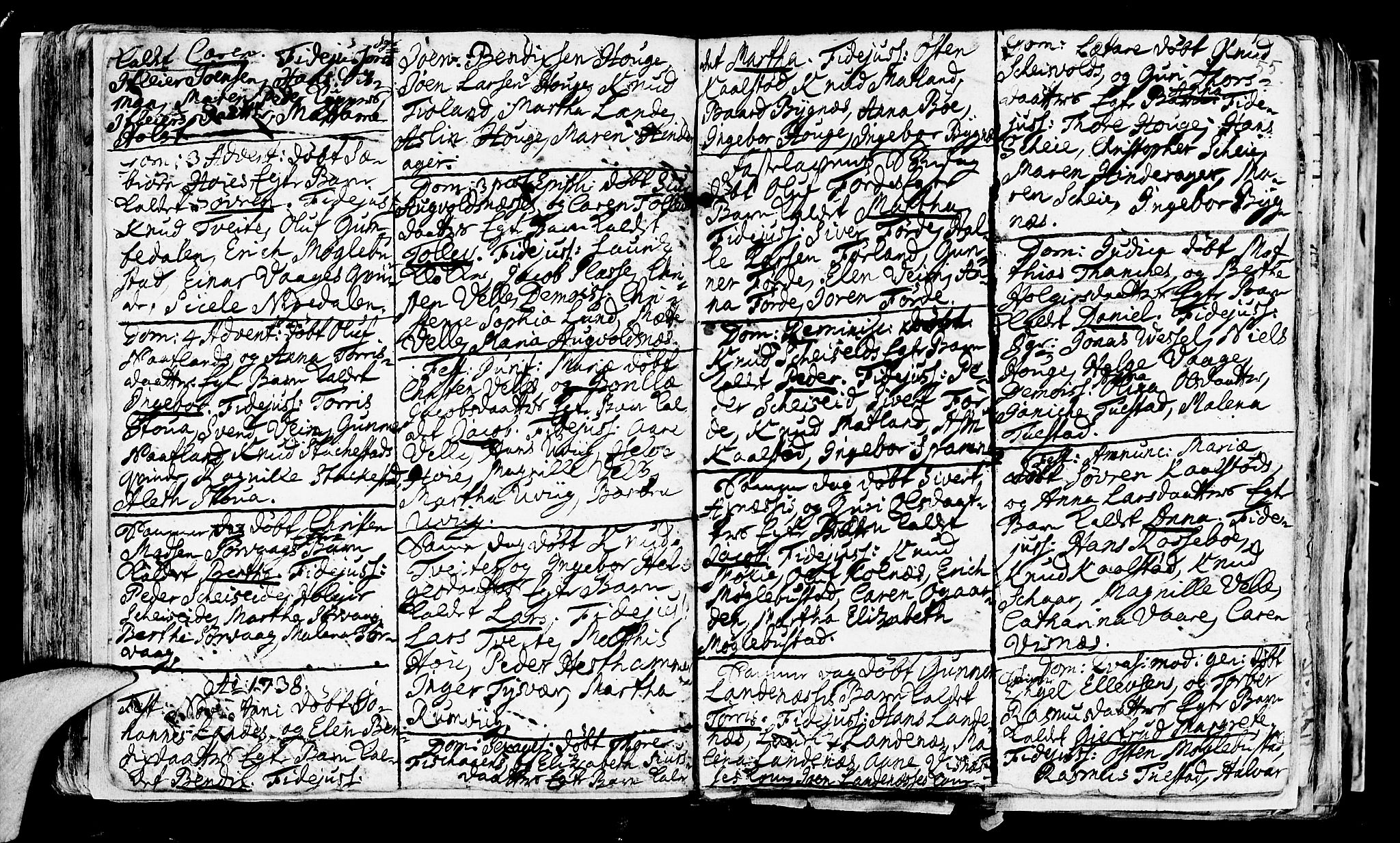 Avaldsnes sokneprestkontor, AV/SAST-A -101851/H/Ha/Haa/L0001: Parish register (official) no. A 1, 1711-1764, p. 55