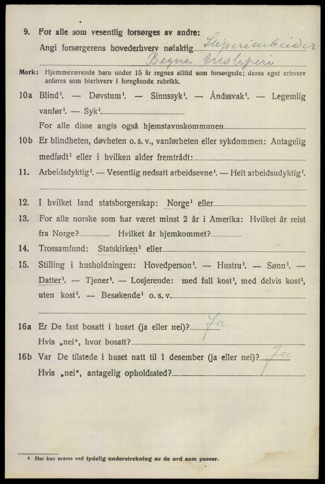 SAKO, 1920 census for Ådal, 1920, p. 3001