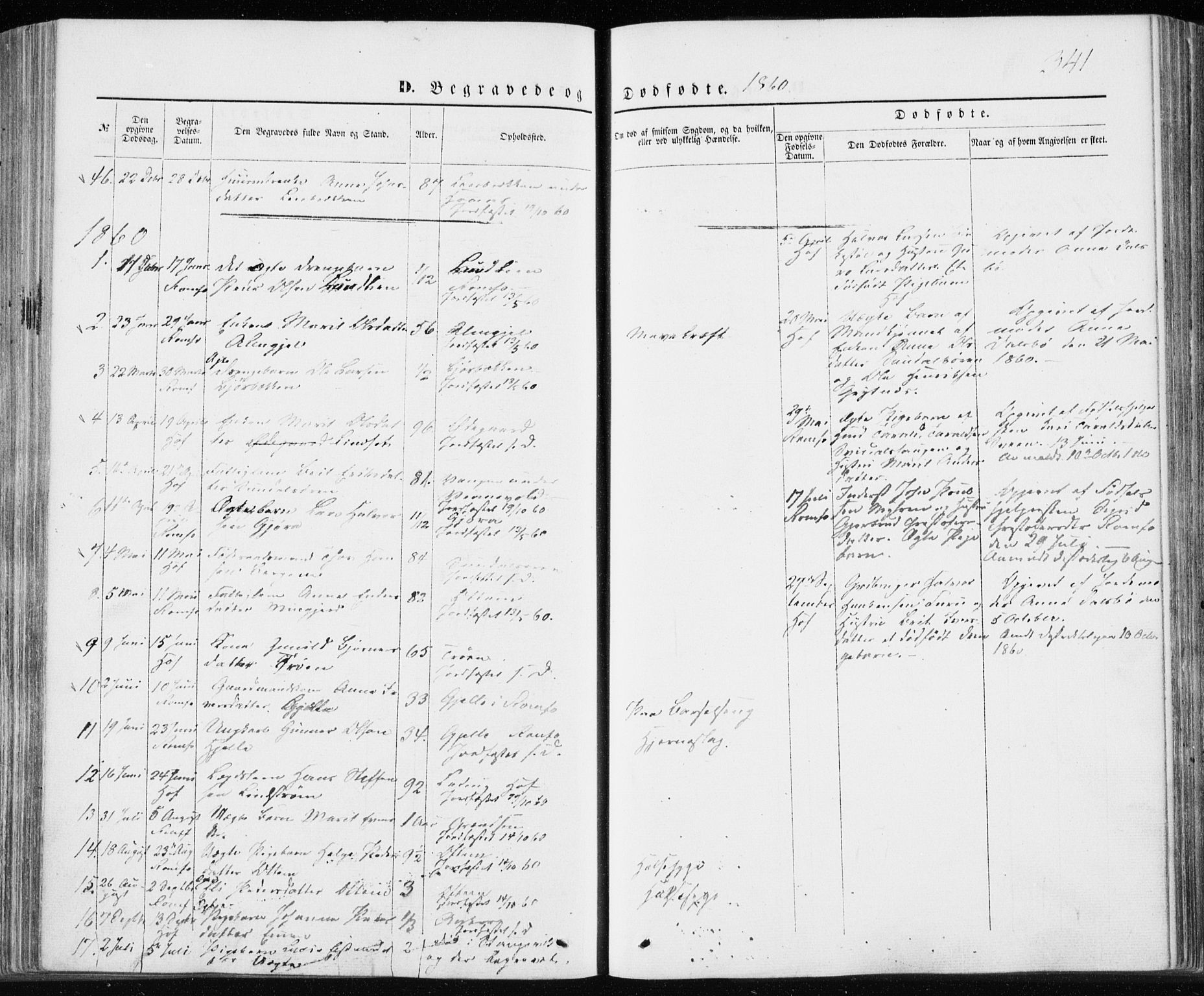 Ministerialprotokoller, klokkerbøker og fødselsregistre - Møre og Romsdal, SAT/A-1454/590/L1013: Parish register (official) no. 590A05, 1847-1877, p. 341