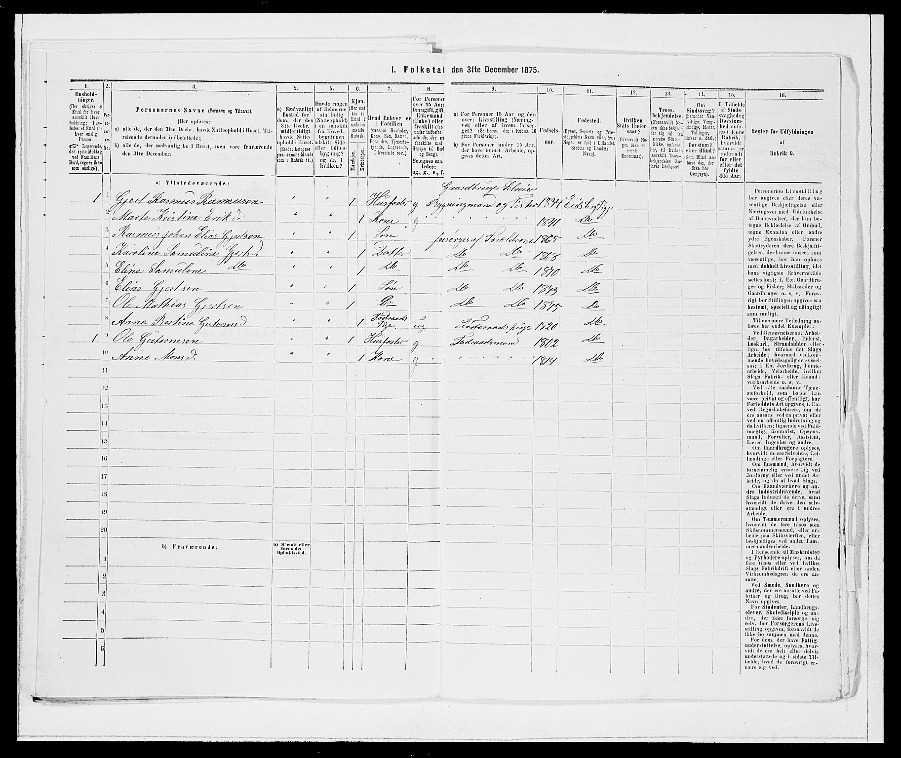 SAB, 1875 Census for 1443P Eid, 1875, p. 341