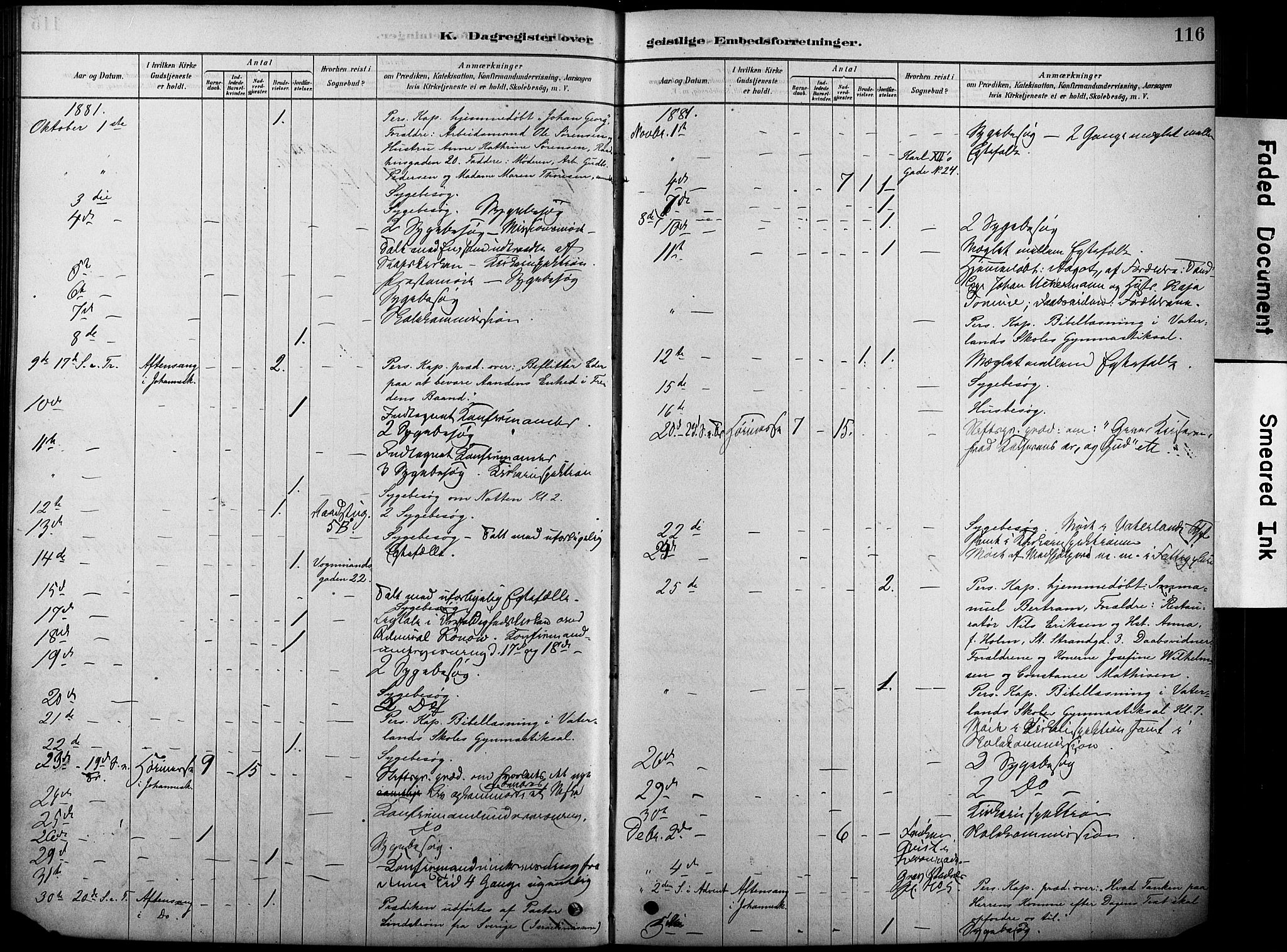 Oslo domkirke Kirkebøker, AV/SAO-A-10752/F/Fa/L0038: Parish register (official) no. 38, 1878-1921, p. 116