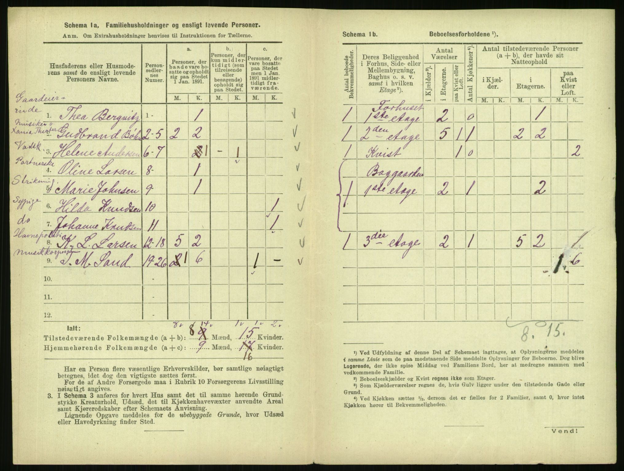 RA, 1891 census for 0301 Kristiania, 1891, p. 15536