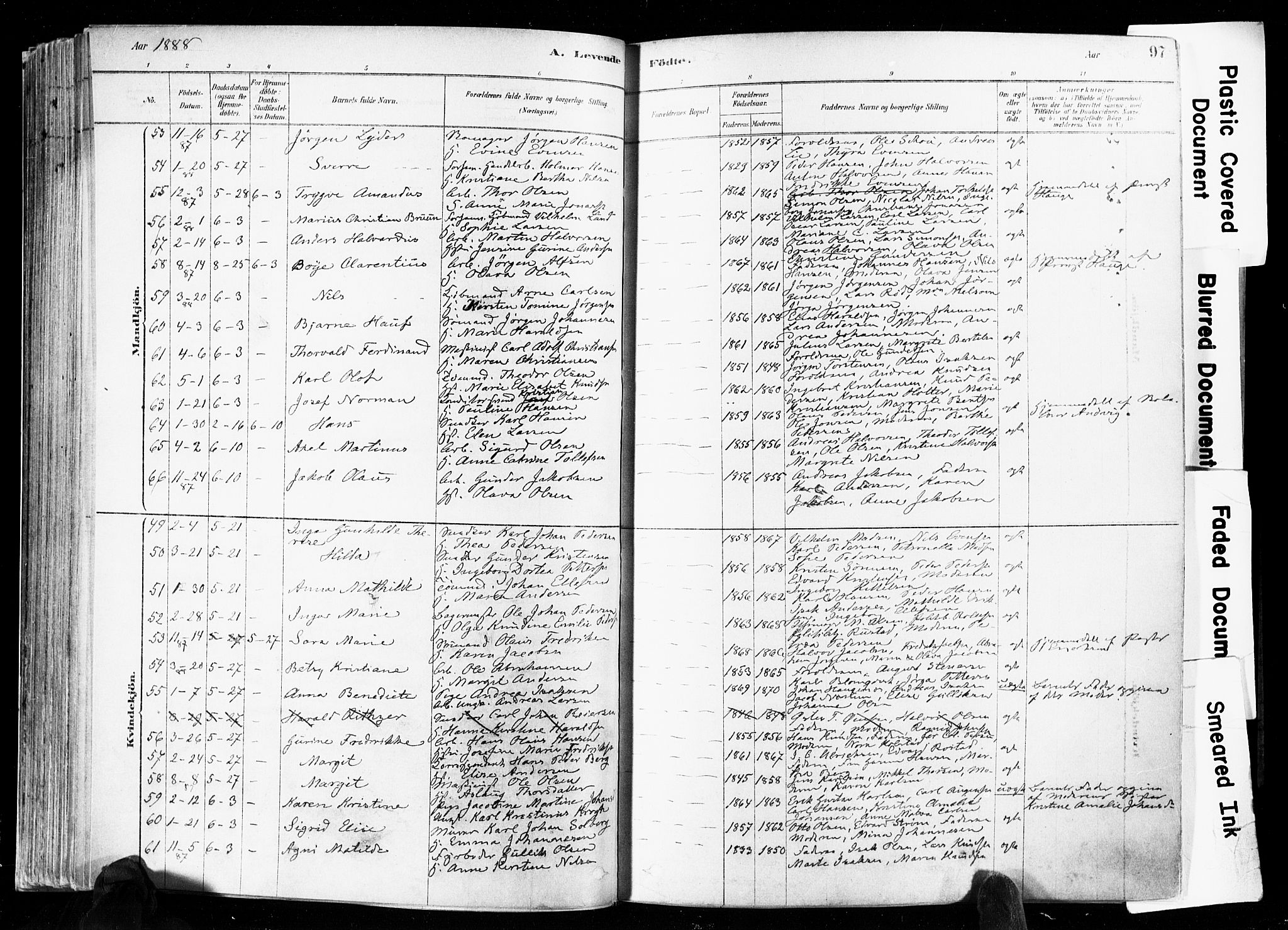 Skien kirkebøker, SAKO/A-302/F/Fa/L0009: Parish register (official) no. 9, 1878-1890, p. 97