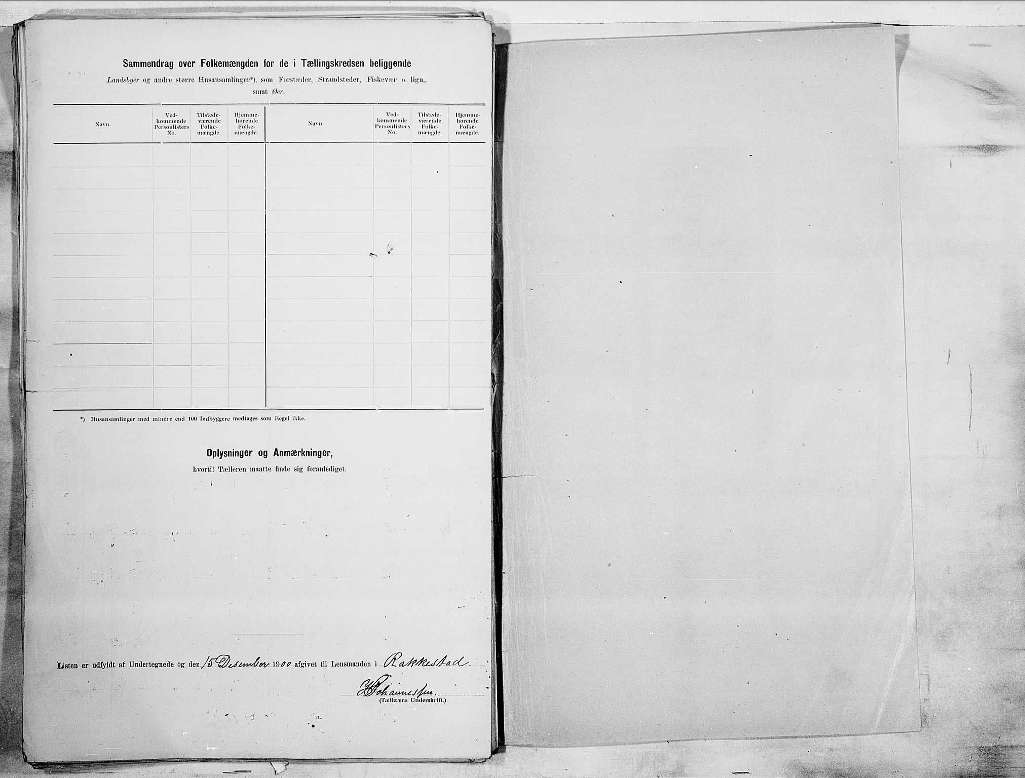 SAO, 1900 census for Rakkestad, 1900, p. 36