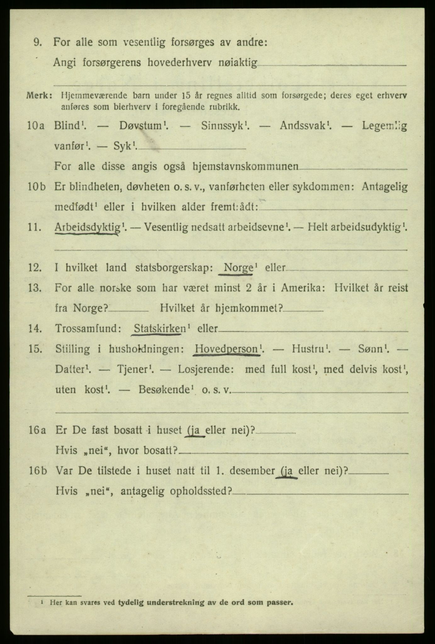 SAB, 1920 census for Sogndal, 1920, p. 2952