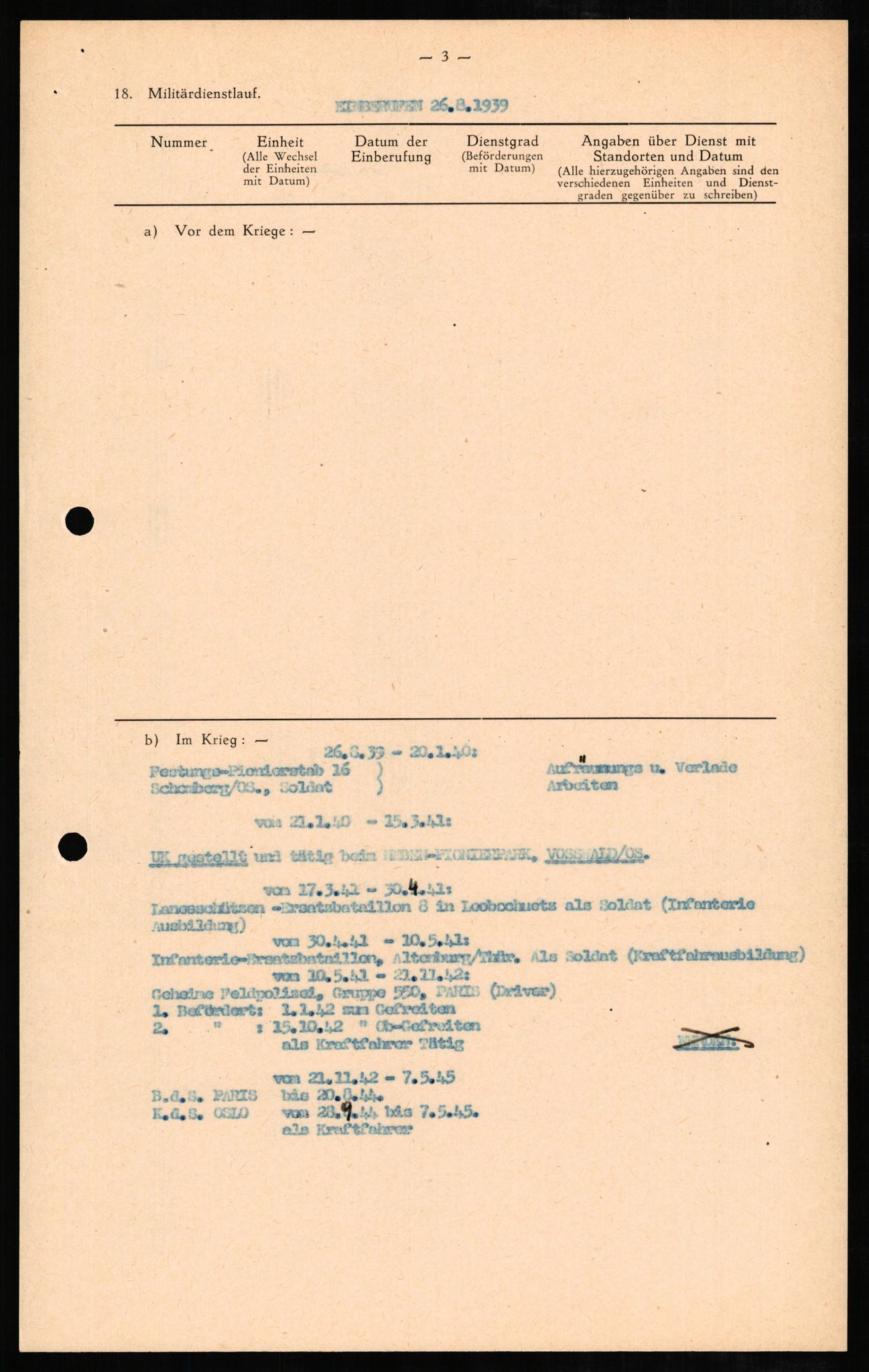 Forsvaret, Forsvarets overkommando II, AV/RA-RAFA-3915/D/Db/L0006: CI Questionaires. Tyske okkupasjonsstyrker i Norge. Tyskere., 1945-1946, p. 364