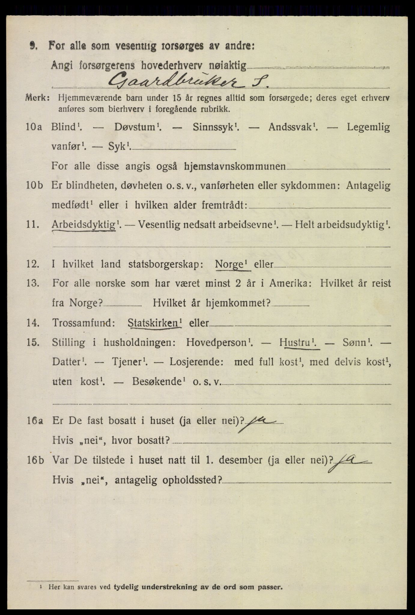 SAH, 1920 census for Nord-Aurdal, 1920, p. 7615