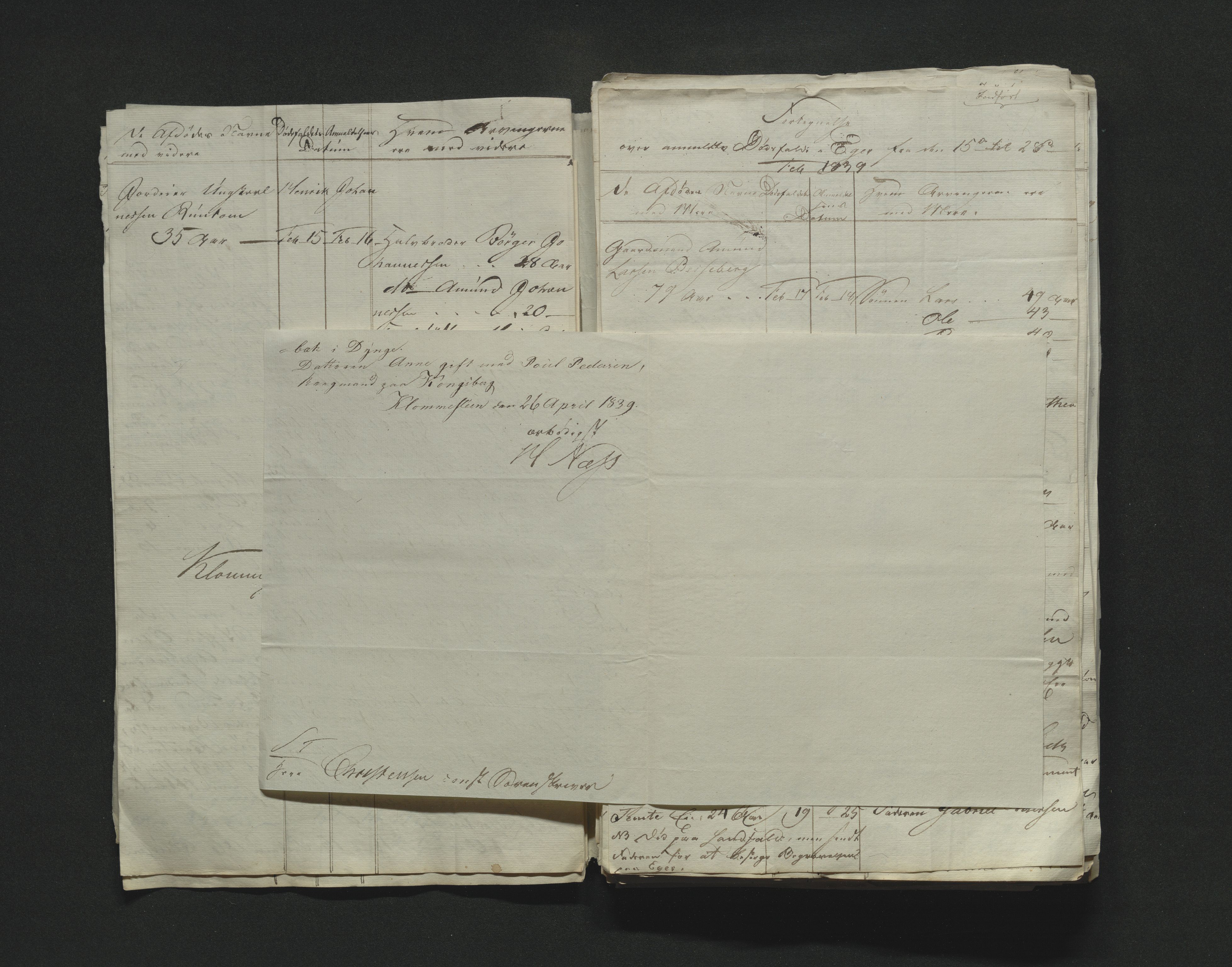 Eiker, Modum og Sigdal sorenskriveri, AV/SAKO-A-123/H/Ha/Hab/L0005: Dødsfallsmeldinger, 1837-1840