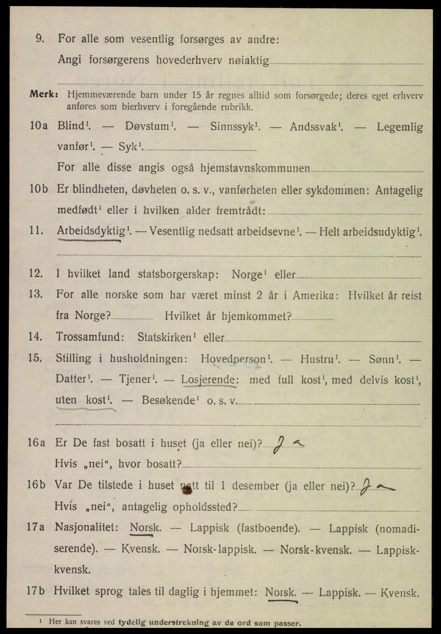 SAT, 1920 census for Rødøy, 1920, p. 5053