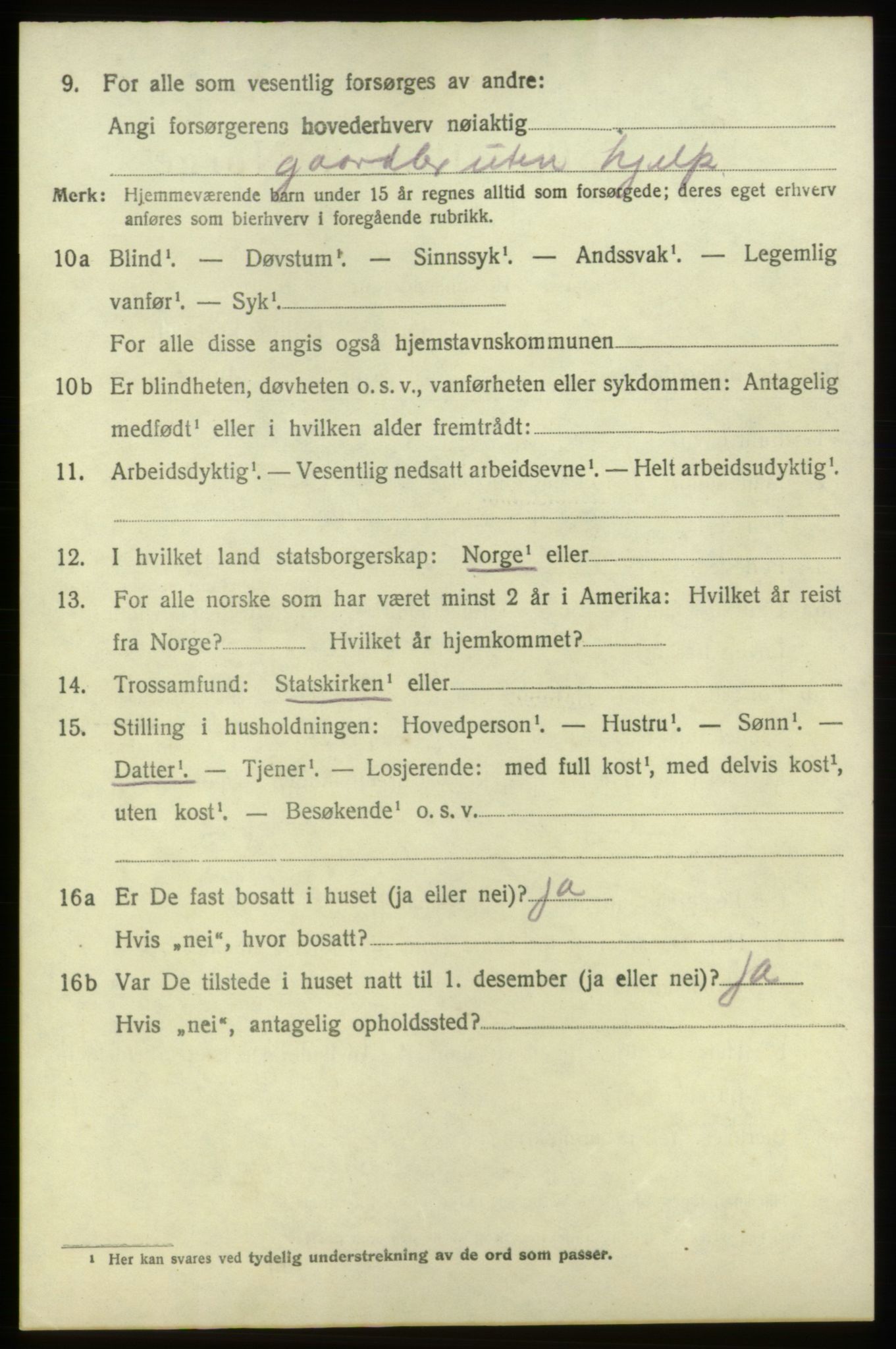 SAB, 1920 census for Stord, 1920, p. 4706