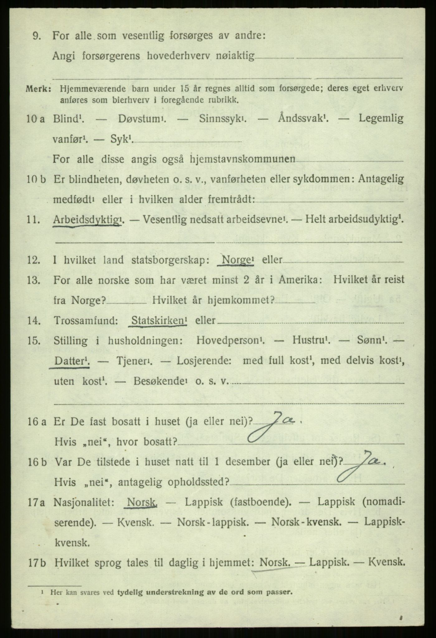 SATØ, 1920 census for Ibestad, 1920, p. 3505