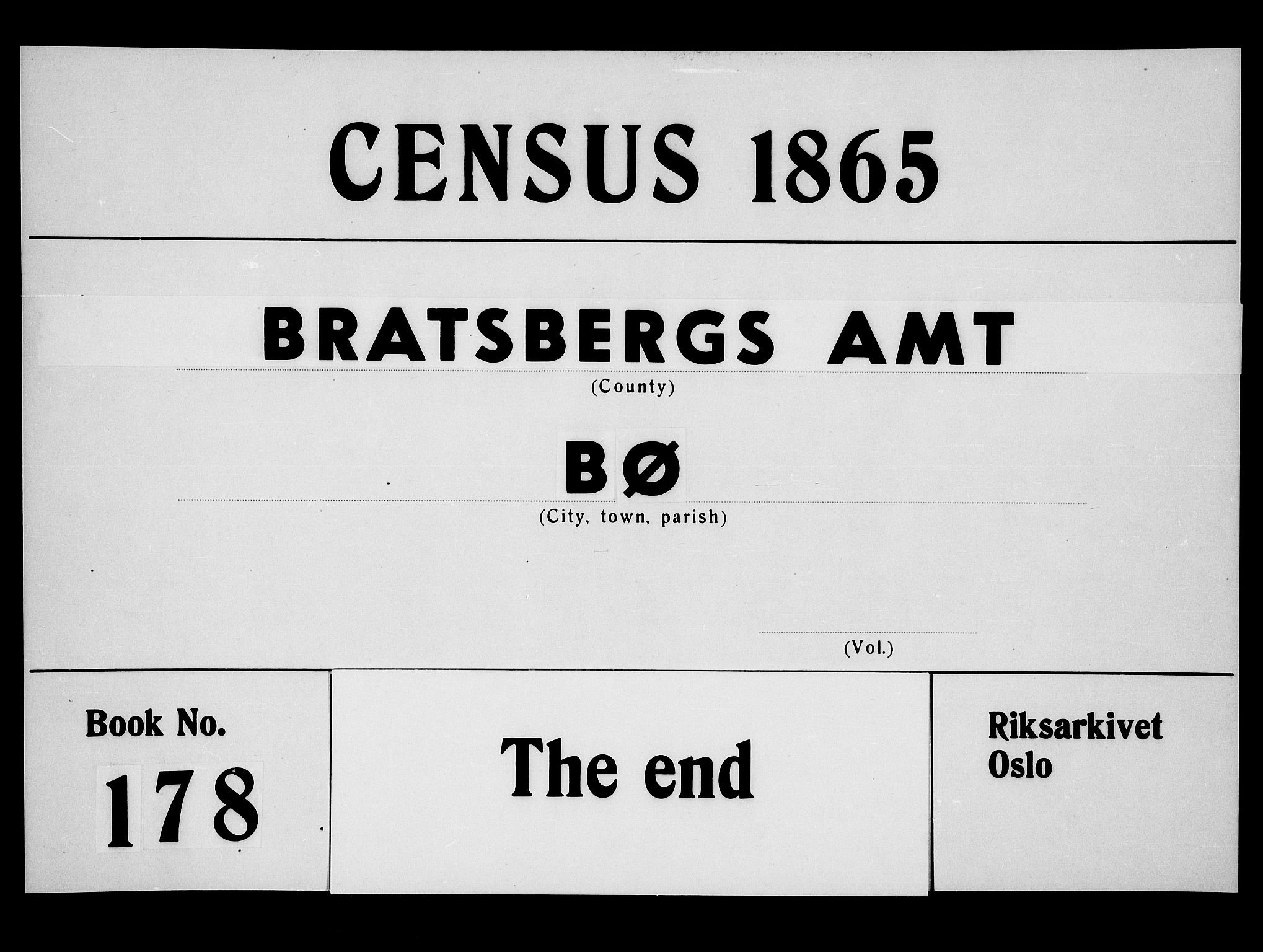 RA, 1865 census for Bø, 1865, p. 218