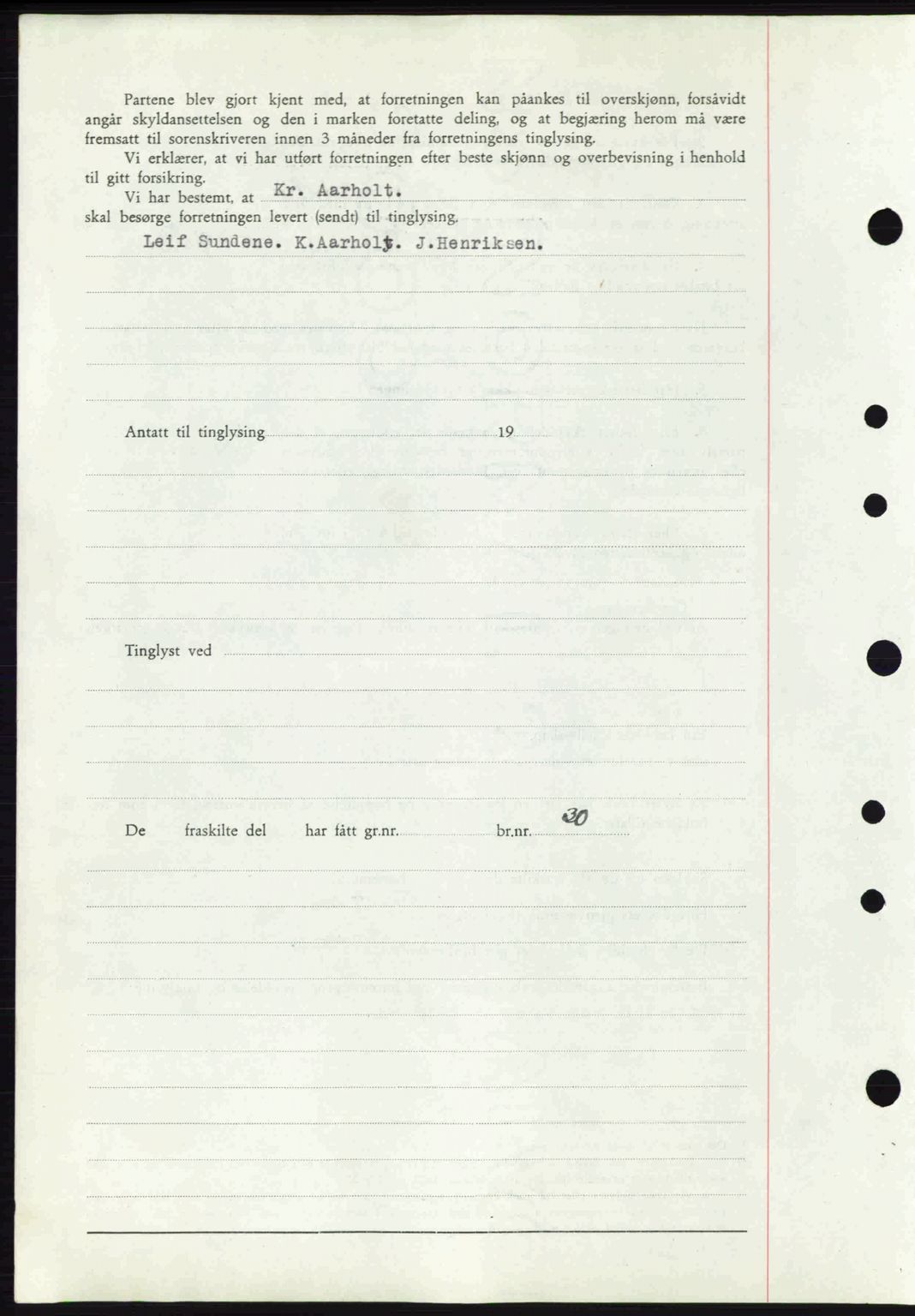 Tønsberg sorenskriveri, AV/SAKO-A-130/G/Ga/Gaa/L0010: Mortgage book no. A10, 1941-1941, Diary no: : 2008/1941