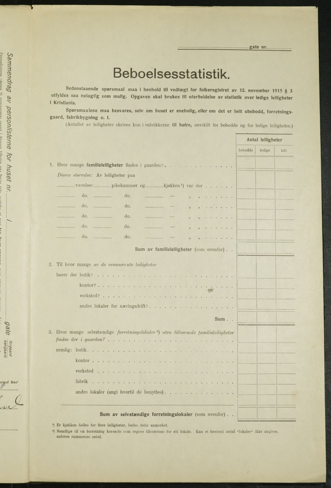 OBA, Municipal Census 1916 for Kristiania, 1916, p. 965