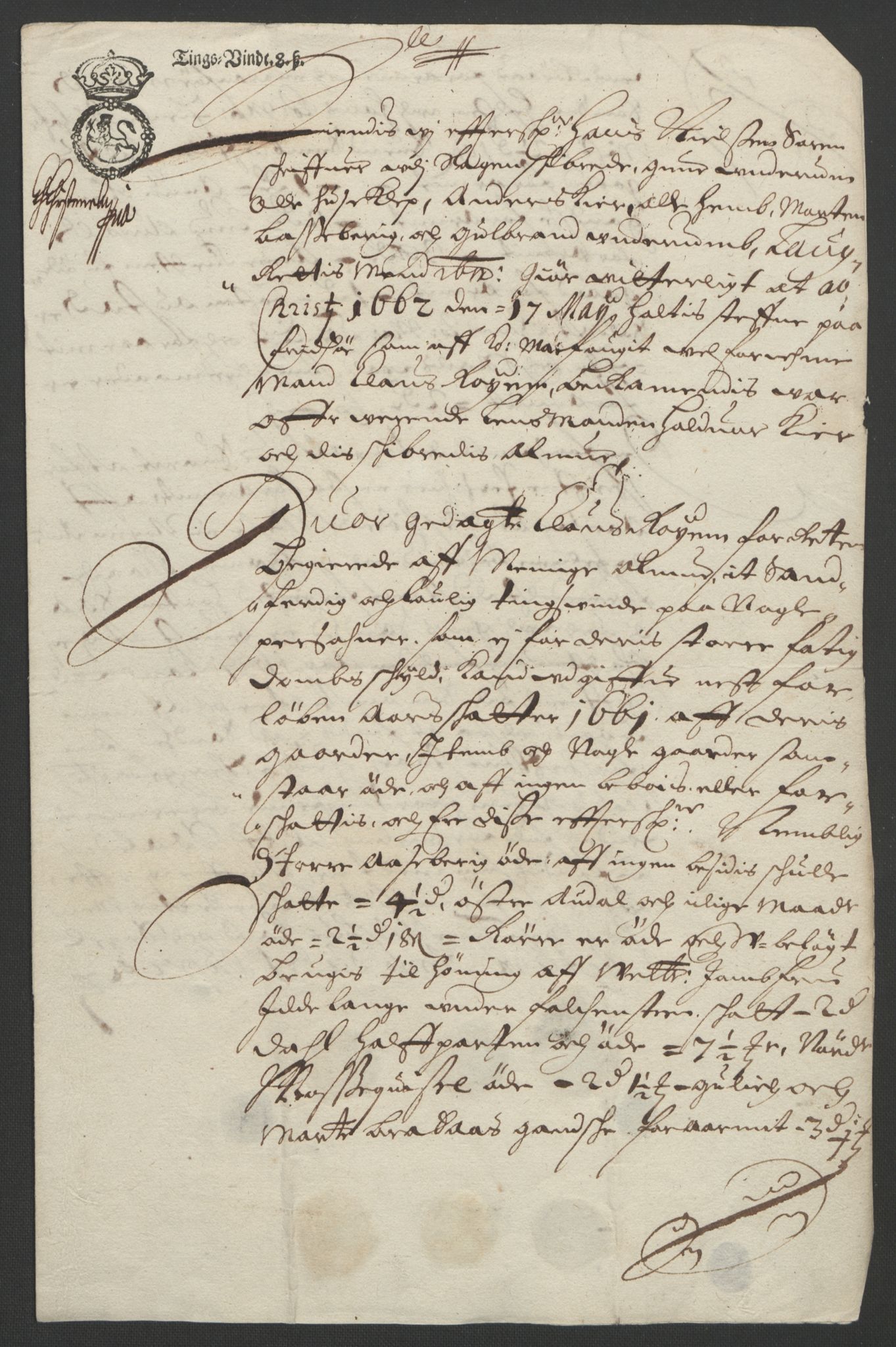 Rentekammeret inntil 1814, Reviderte regnskaper, Fogderegnskap, AV/RA-EA-4092/R32/L1838: Fogderegnskap Jarlsberg grevskap, 1661-1663, p. 313