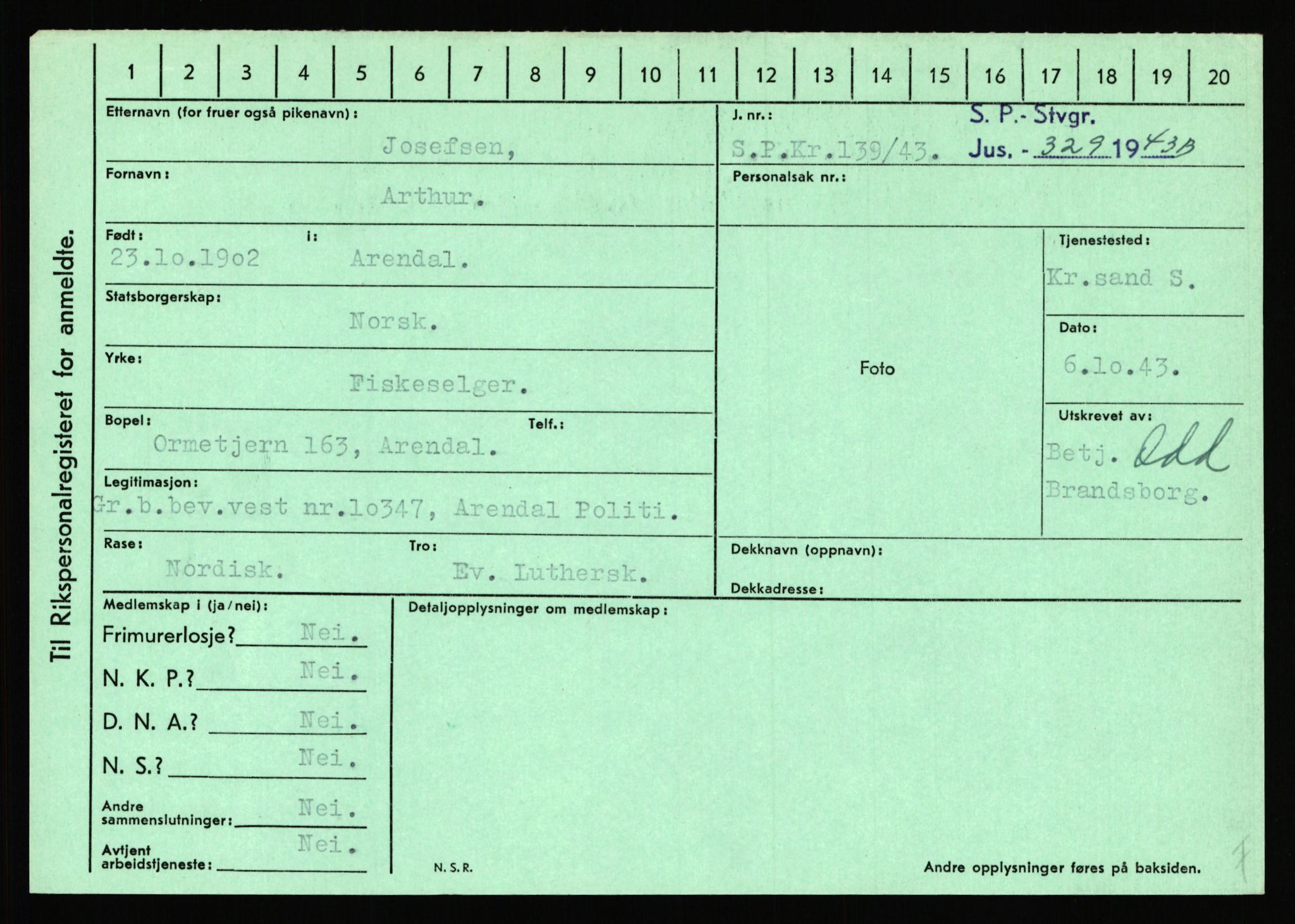 Statspolitiet - Hovedkontoret / Osloavdelingen, AV/RA-S-1329/C/Ca/L0008: Johan(nes)sen - Knoph, 1943-1945, p. 2469