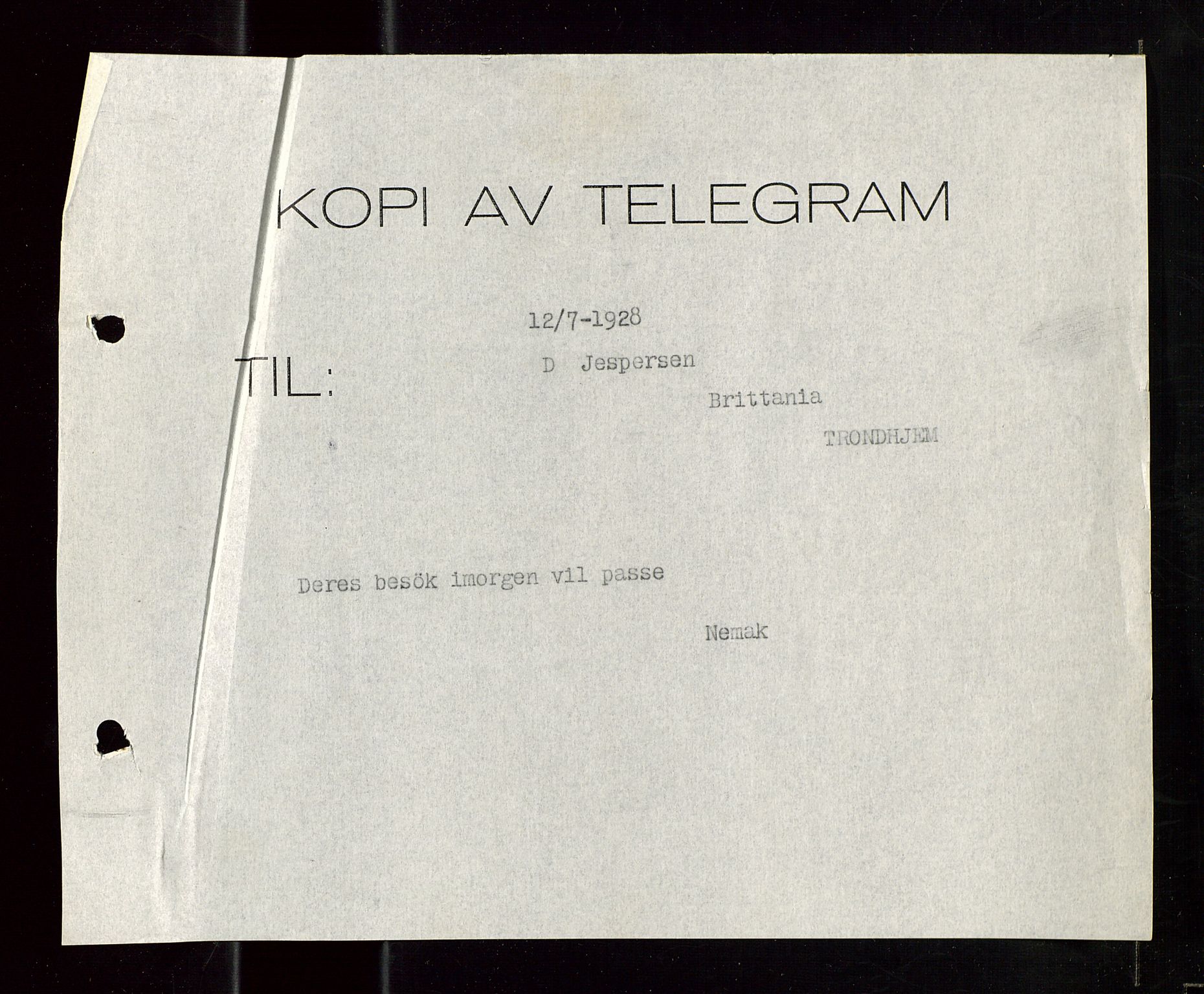 Pa 1521 - A/S Norske Shell, SAST/A-101915/E/Ea/Eaa/L0023: Sjefskorrespondanse, 1928, p. 14