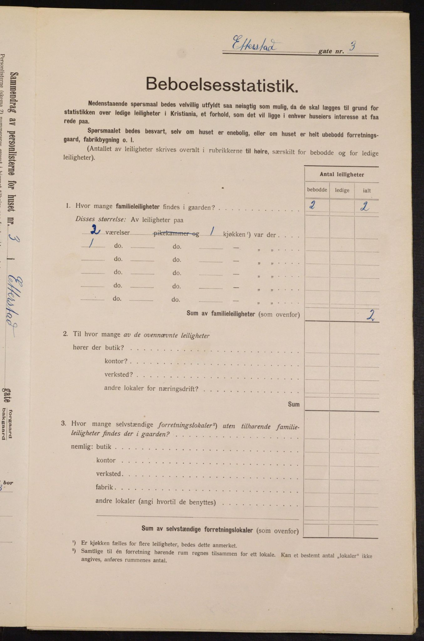 OBA, Municipal Census 1913 for Kristiania, 1913, p. 22465