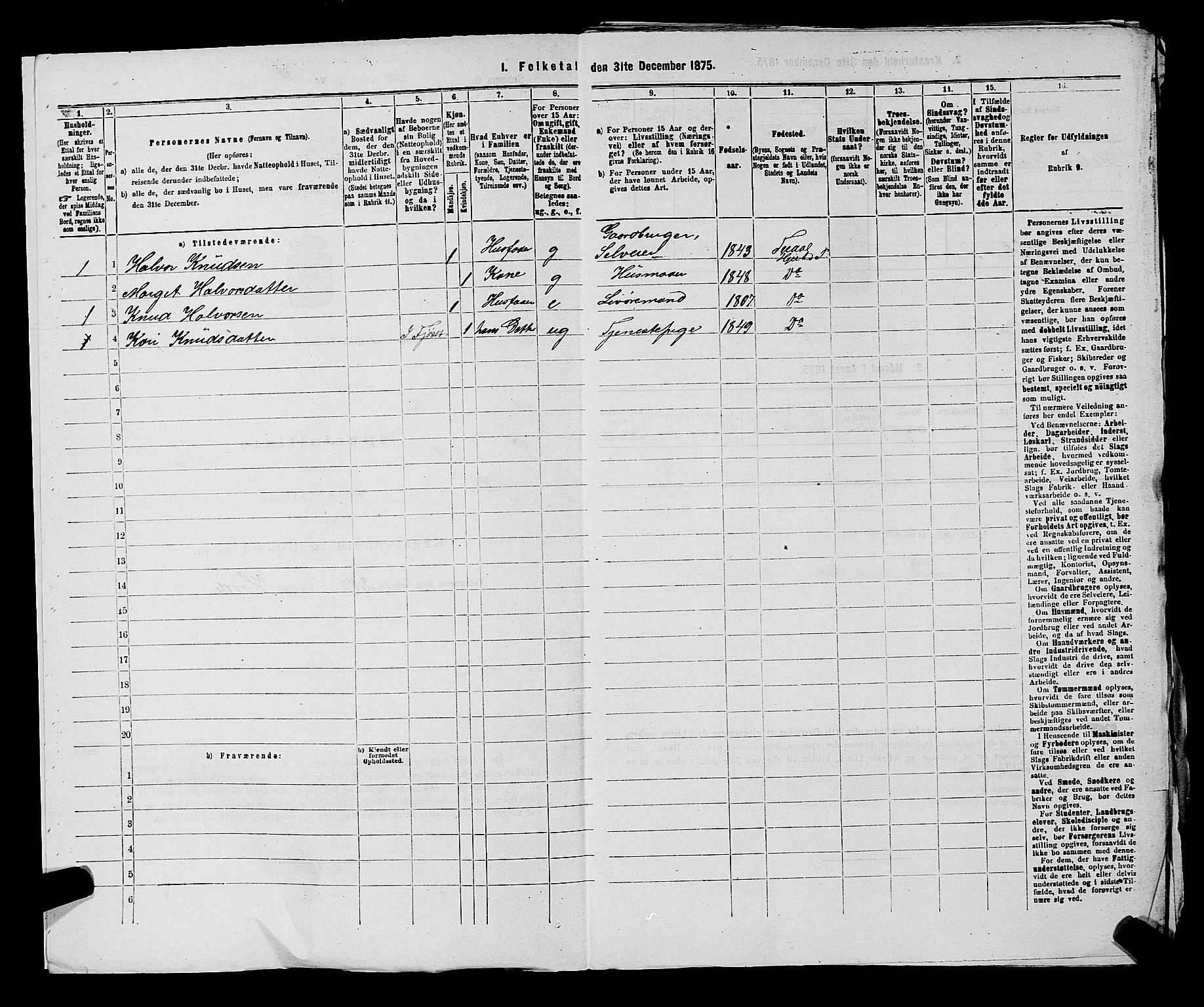 SAKO, 1875 census for 0827P Hjartdal, 1875, p. 953