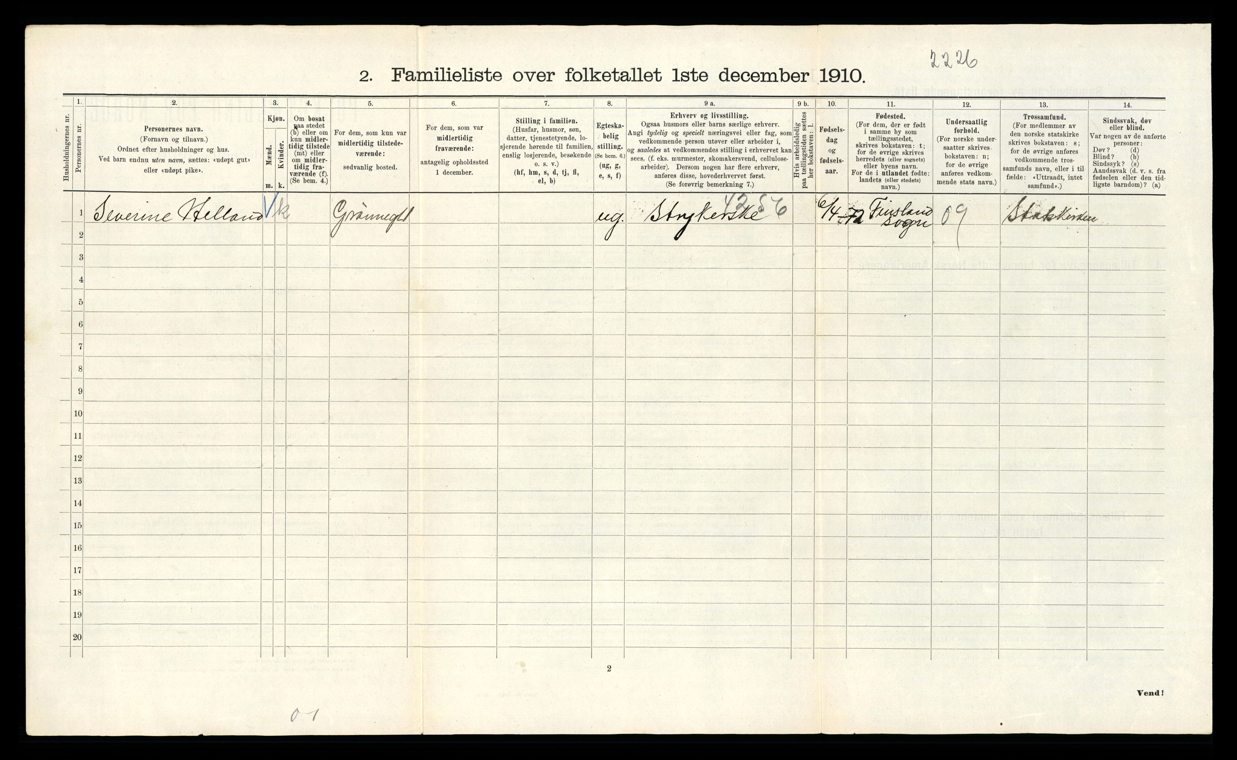 RA, 1910 census for Kristiania, 1910, p. 31382
