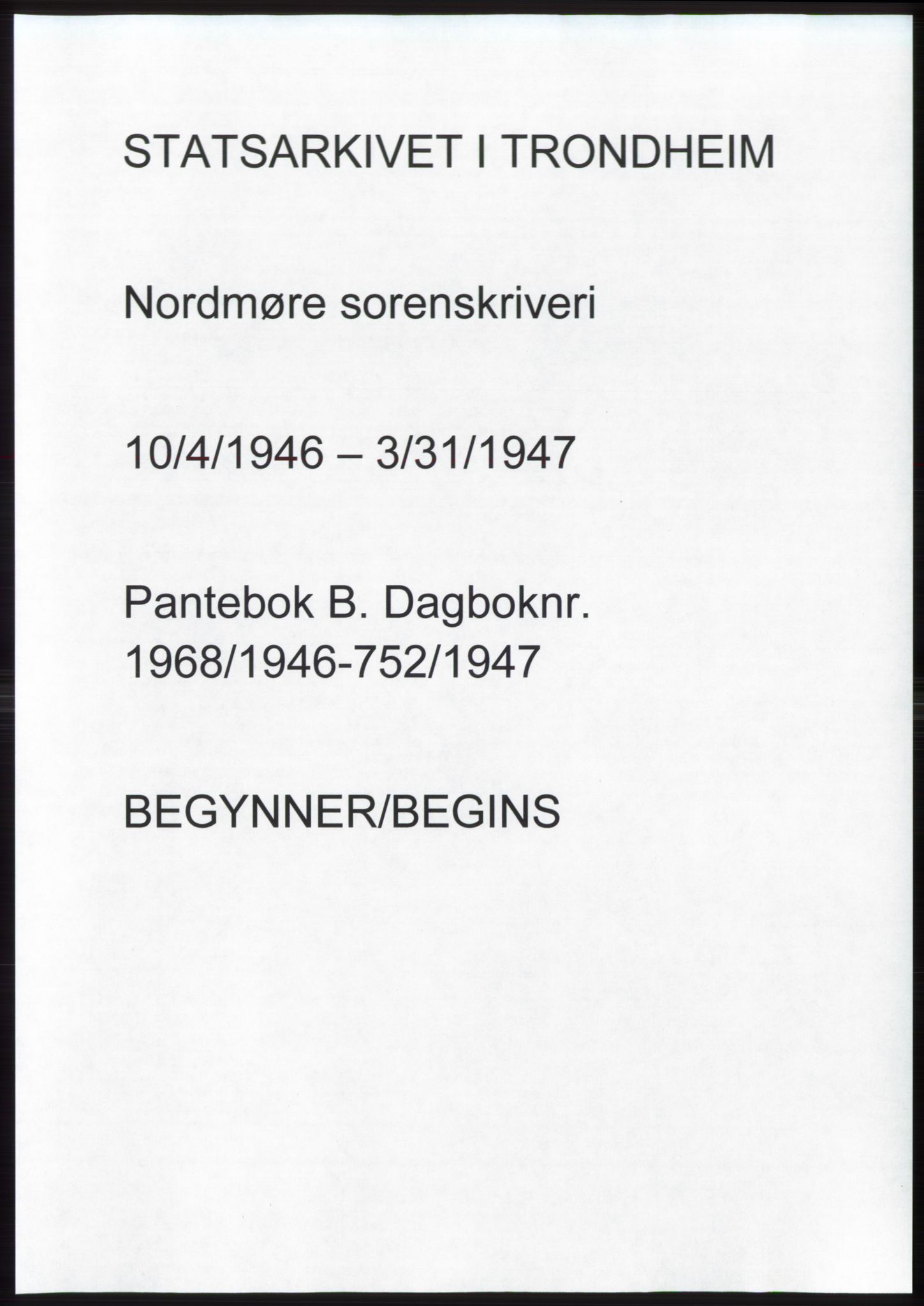 Nordmøre sorenskriveri, AV/SAT-A-4132/1/2/2Ca: Mortgage book no. B95, 1946-1947