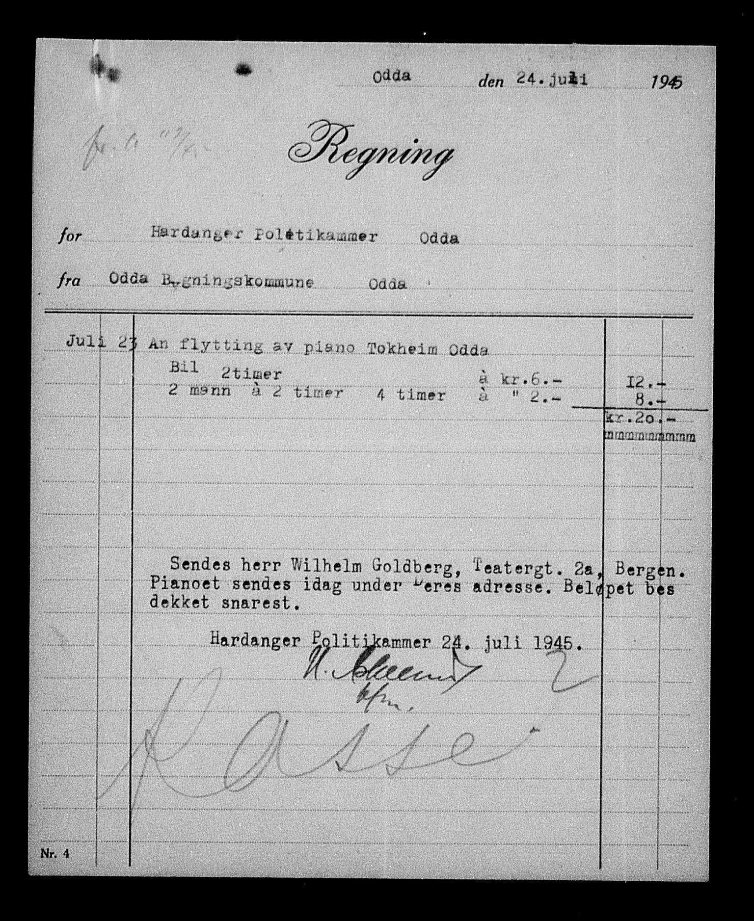 Justisdepartementet, Tilbakeføringskontoret for inndratte formuer, AV/RA-S-1564/H/Hc/Hcd/L0996: --, 1945-1947, p. 16