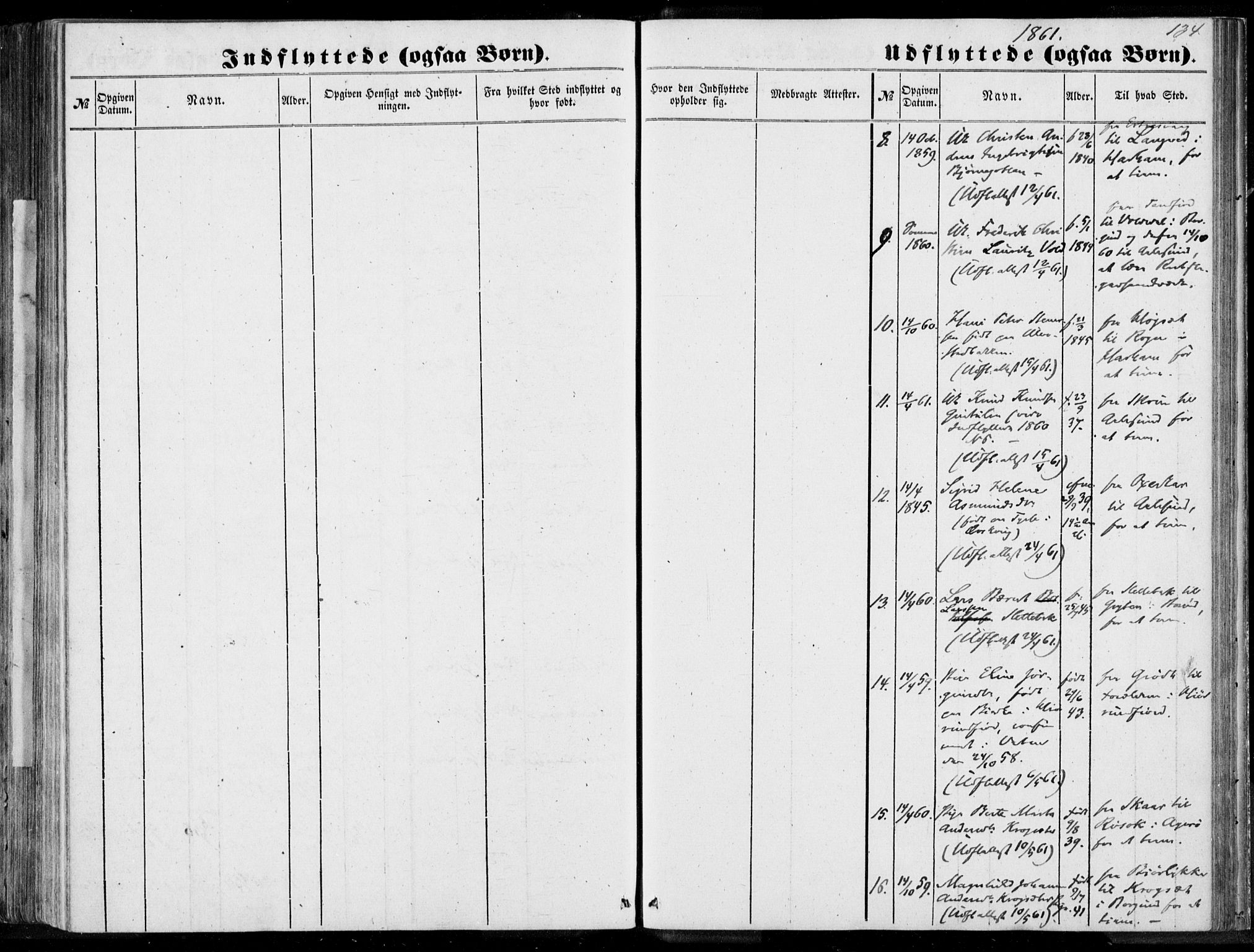 Ministerialprotokoller, klokkerbøker og fødselsregistre - Møre og Romsdal, AV/SAT-A-1454/524/L0354: Parish register (official) no. 524A06, 1857-1863, p. 134