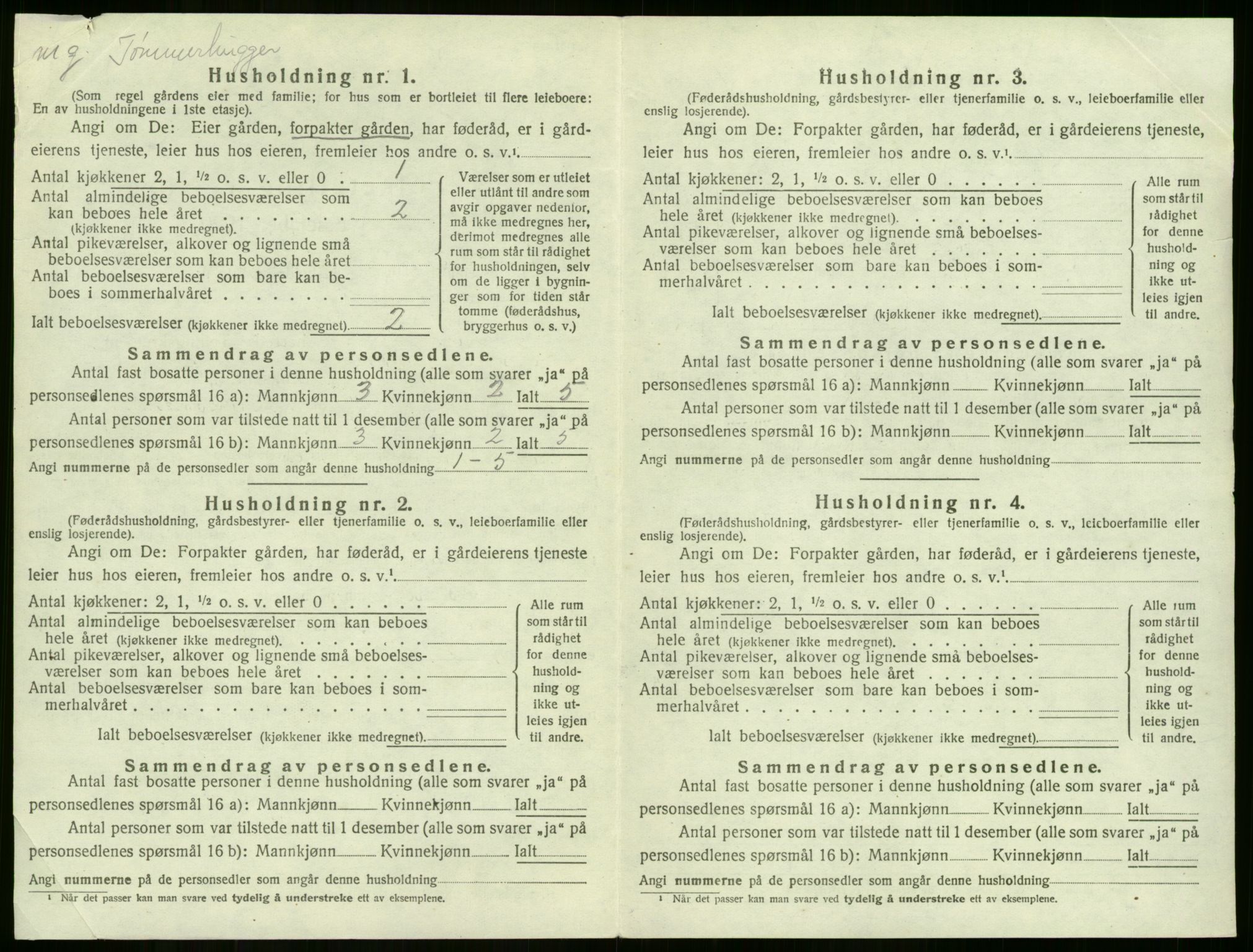 SAKO, 1920 census for Lier, 1920, p. 2610