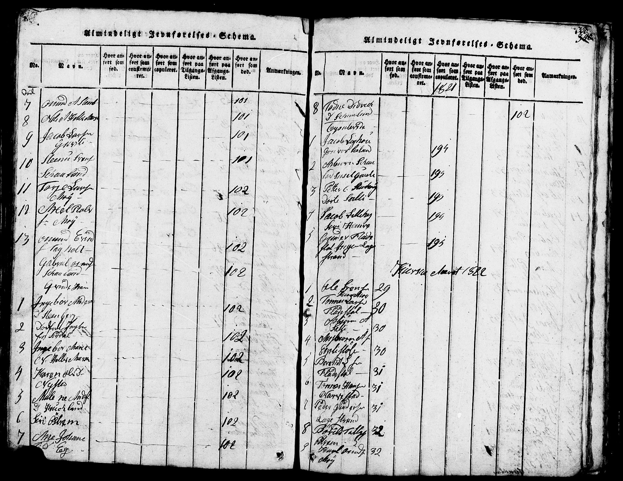 Lund sokneprestkontor, SAST/A-101809/S07/L0002: Parish register (copy) no. B 2, 1816-1832, p. 350