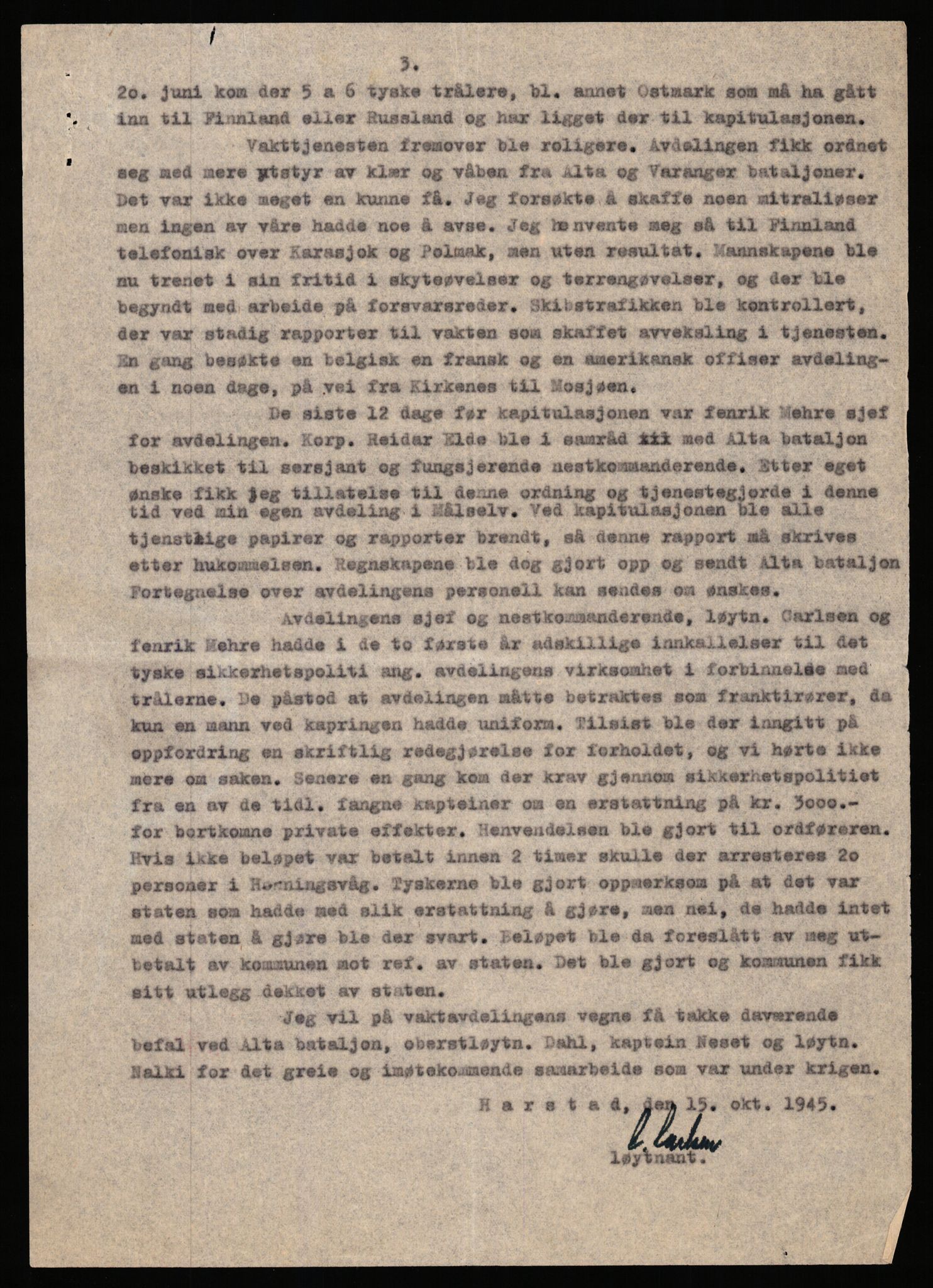 Forsvaret, Forsvarets krigshistoriske avdeling, AV/RA-RAFA-2017/Y/Yb/L0150: II-C-11-640  -  6. Divisjon: Alta bataljon, 1940-1964, p. 857