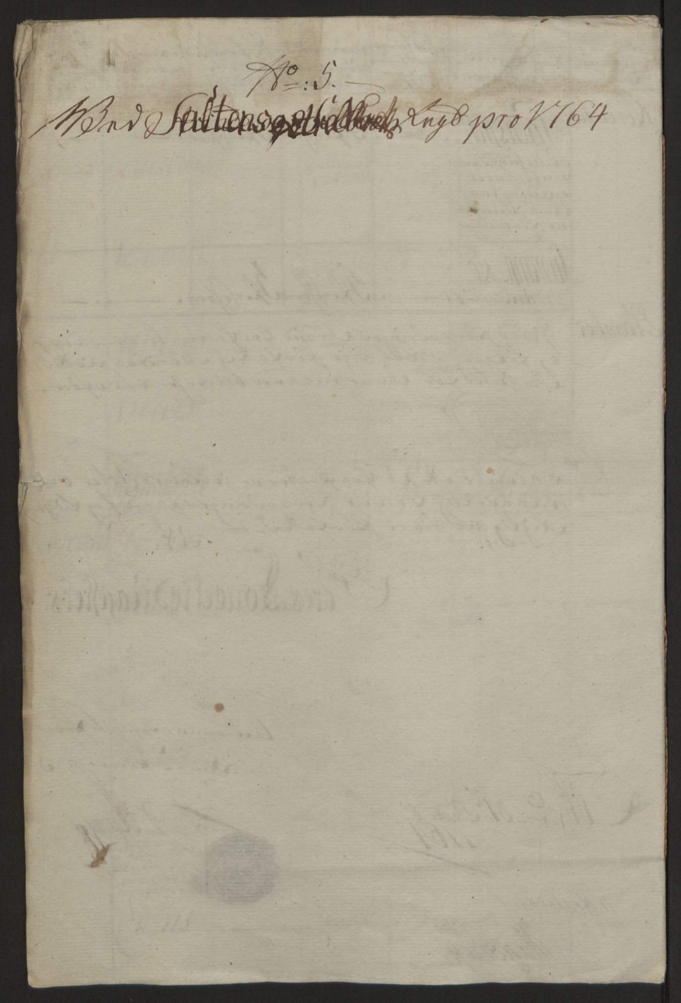 Rentekammeret inntil 1814, Reviderte regnskaper, Fogderegnskap, RA/EA-4092/R66/L4670: Ekstraskatten Salten, 1762-1764, p. 398