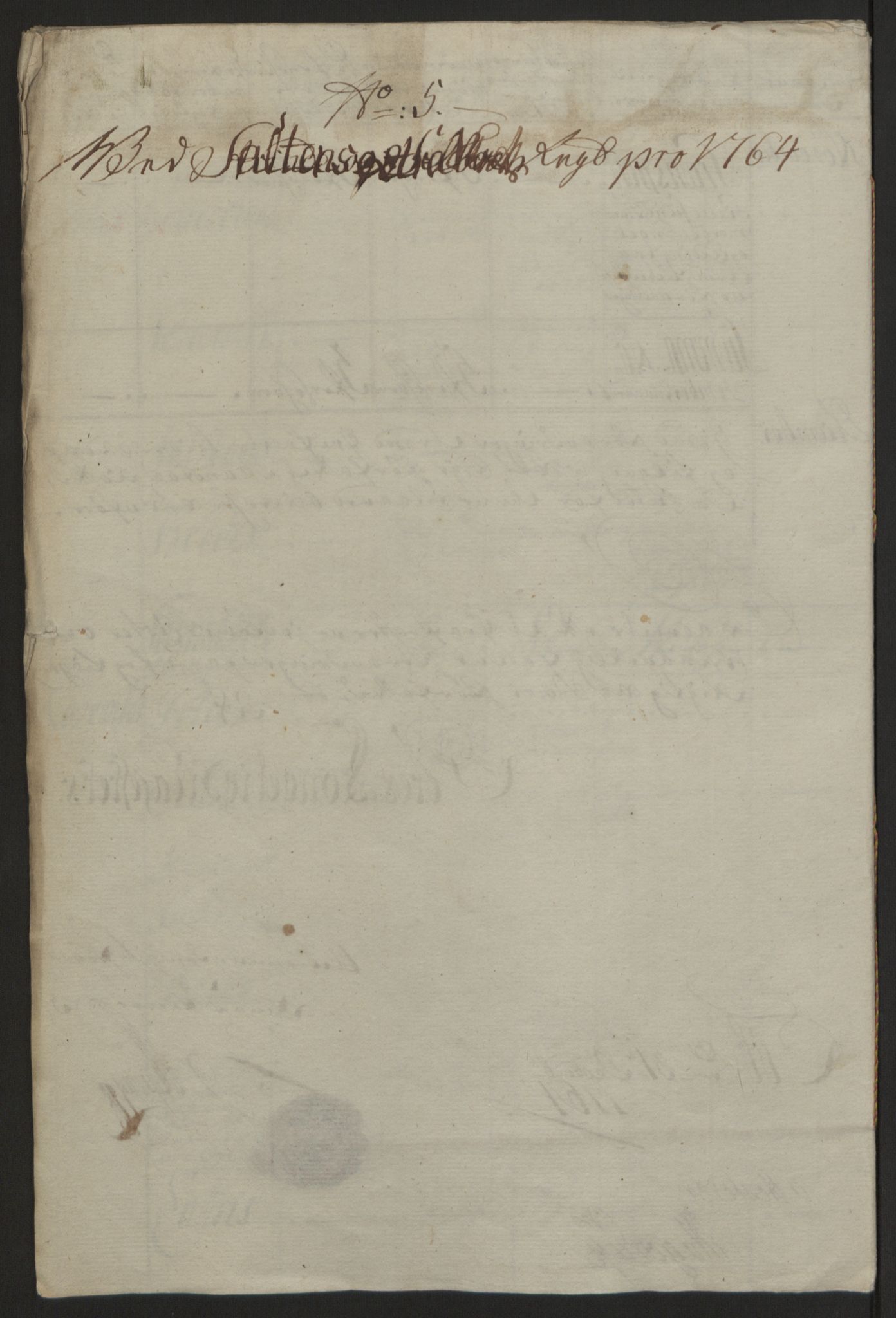 Rentekammeret inntil 1814, Reviderte regnskaper, Fogderegnskap, AV/RA-EA-4092/R66/L4670: Ekstraskatten Salten, 1762-1764, p. 398