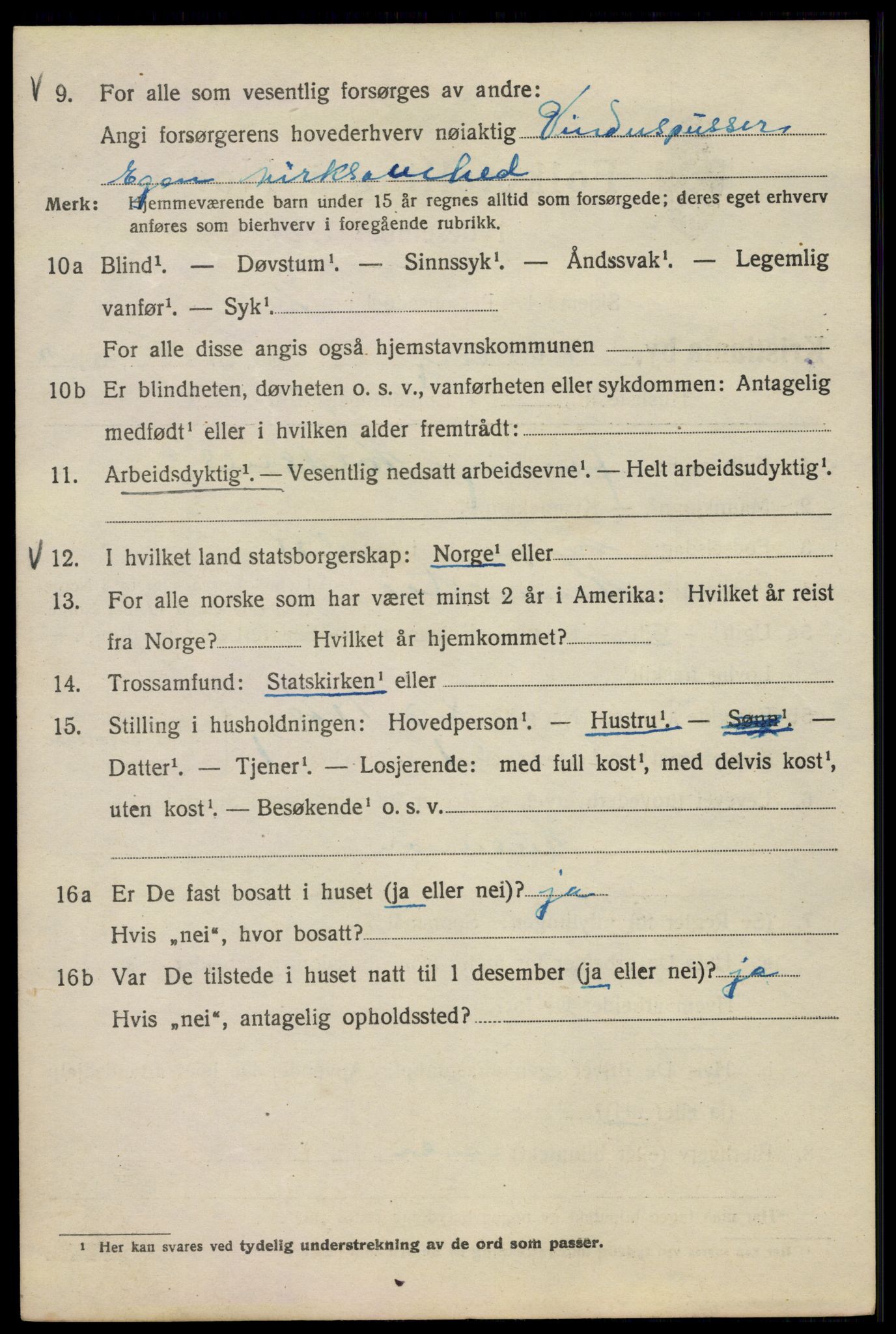 SAO, 1920 census for Kristiania, 1920, p. 230022