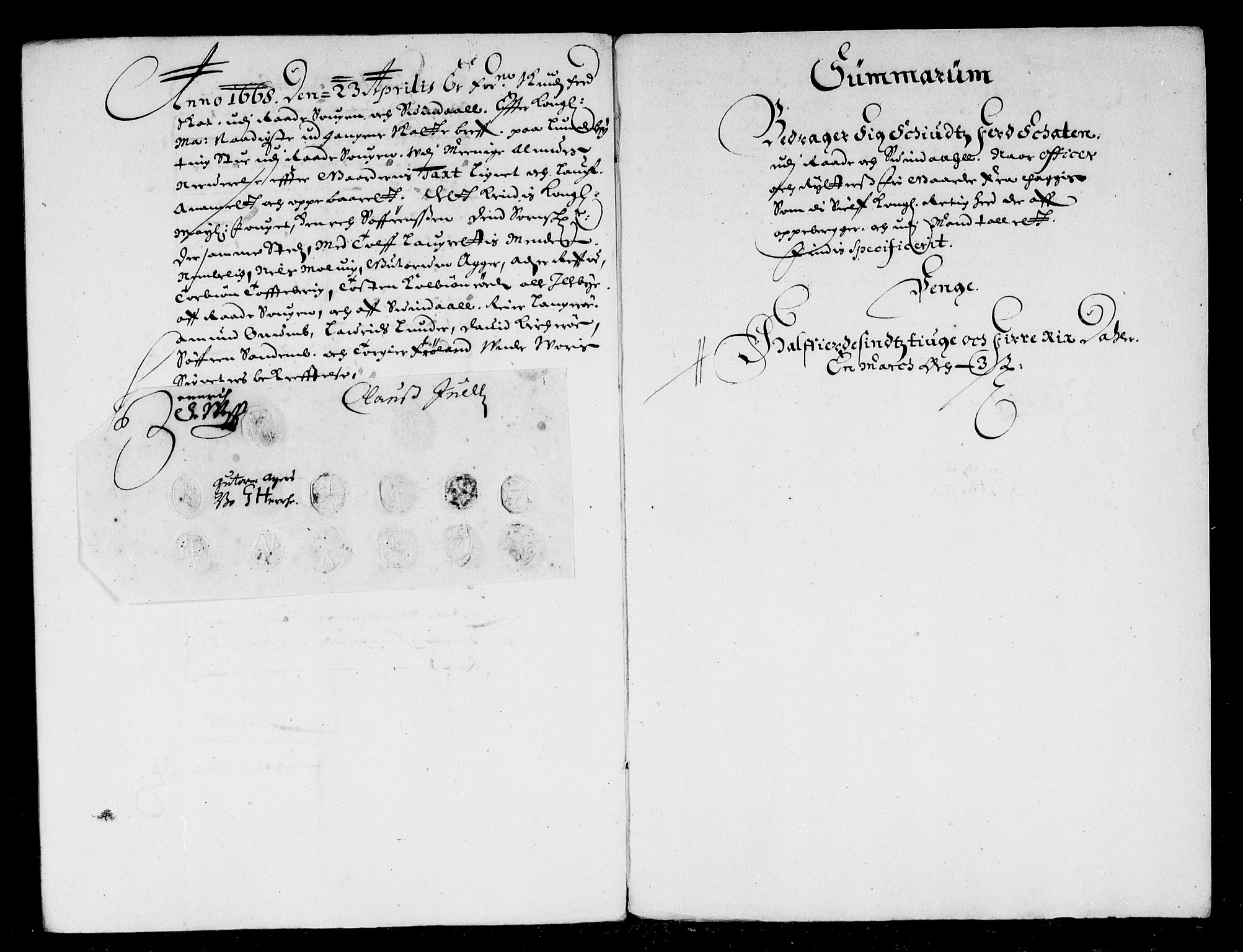 Rentekammeret inntil 1814, Reviderte regnskaper, Stiftamtstueregnskaper, Landkommissariatet på Akershus og Akershus stiftamt, AV/RA-EA-5869/R/Rb/L0053: Akershus stiftamt, 1668