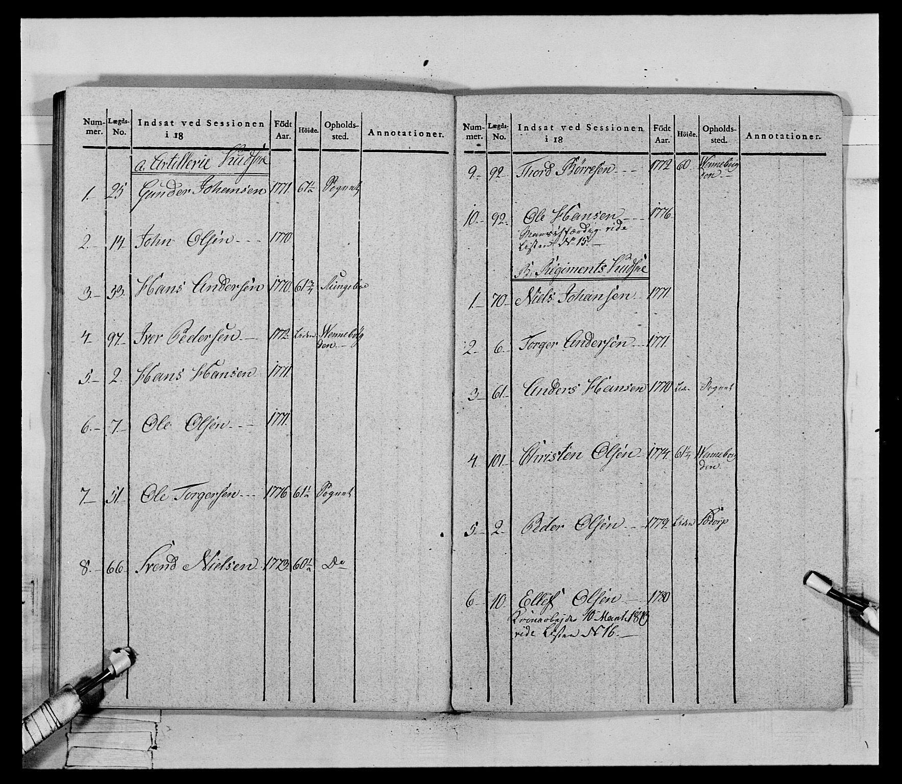 Generalitets- og kommissariatskollegiet, Det kongelige norske kommissariatskollegium, AV/RA-EA-5420/E/Eh/L0069: Opplandske gevorbne infanteriregiment, 1810-1818, p. 608